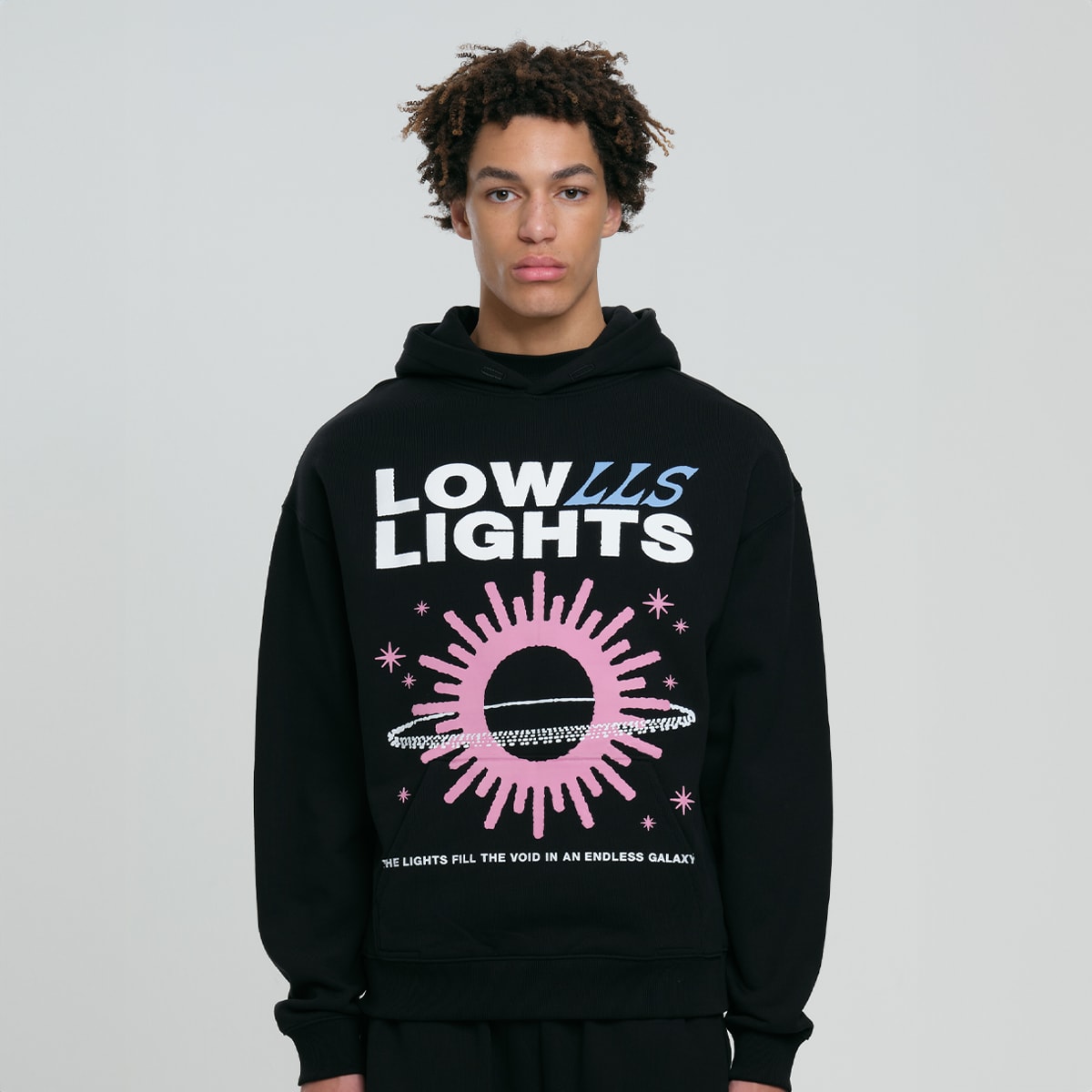 Low Lights Studios Galaxy Hoodie Hoodies & Sweaters in zwart formaten: S