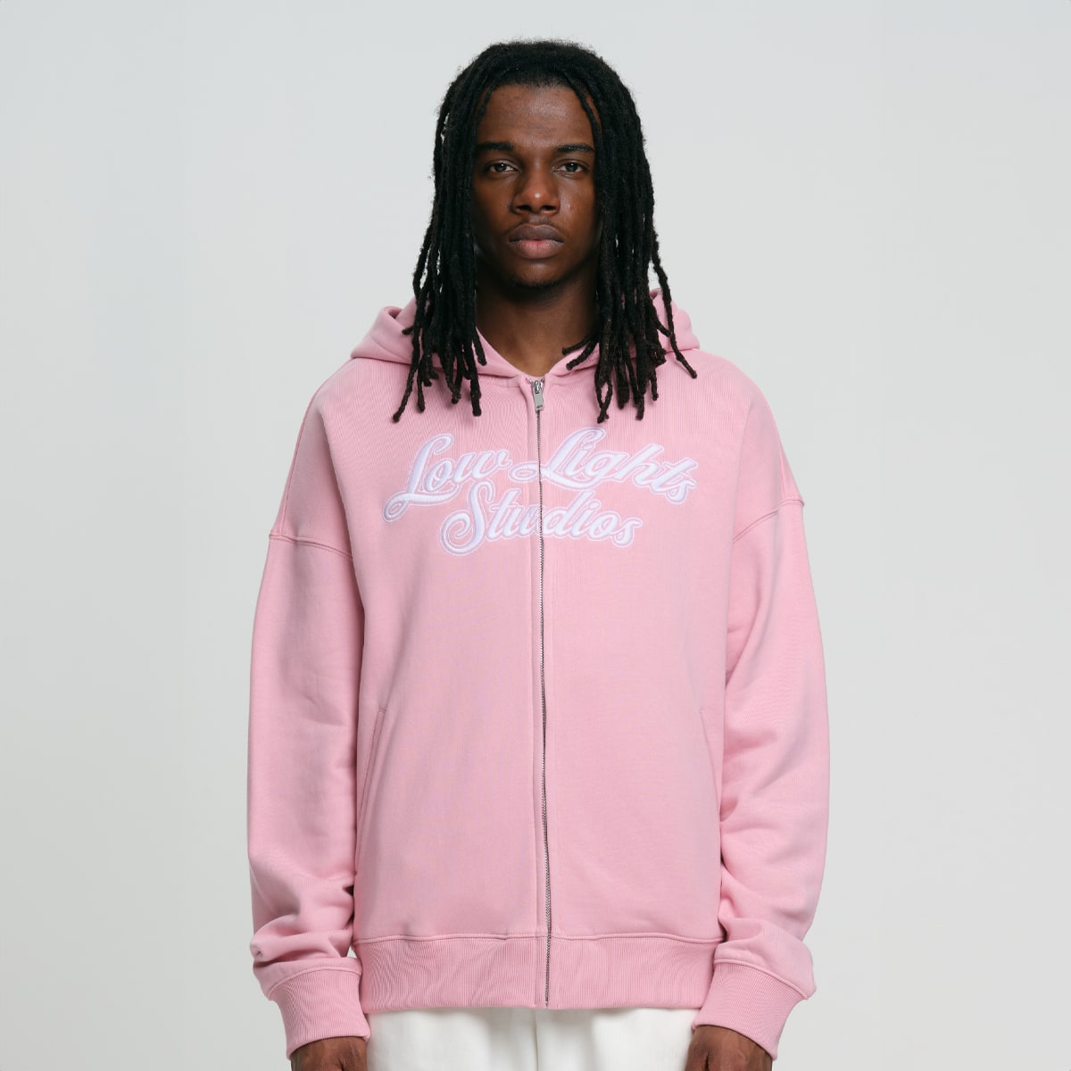 Low Lights Studios Shutter Zip Hoodie Hoodies & Sweaters in lichtroze formaten: M