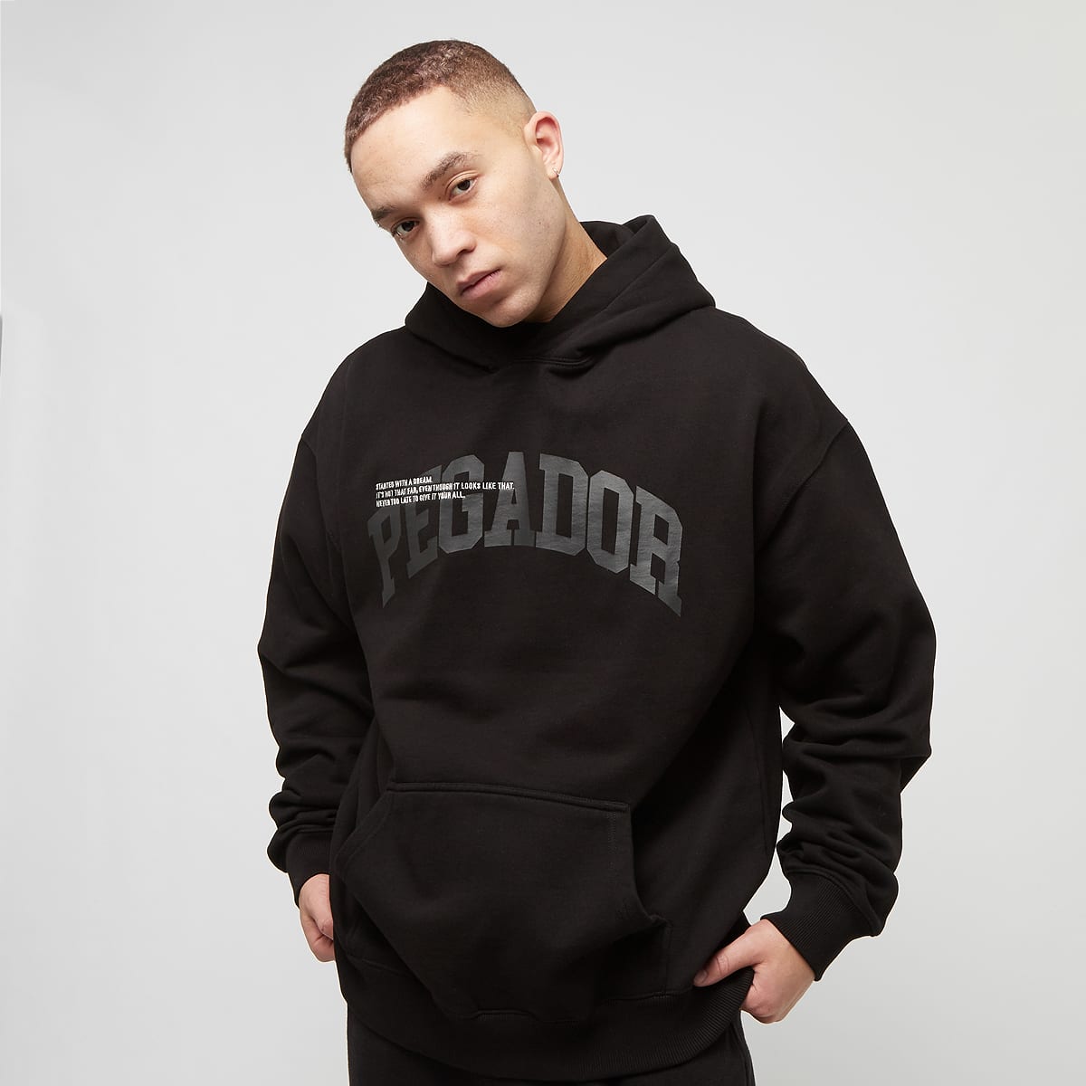 Pegador Gilford Oversized Hoodie Hoodies Heren washed black maat: XXL beschikbare maaten:S M L XL XS XXL