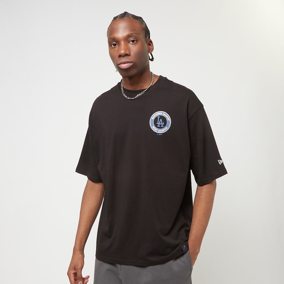 new era MLB Player Graphic Oversized Tee Los Angeles Dodgers T-Shirts & Polo's in zwart formaten: S