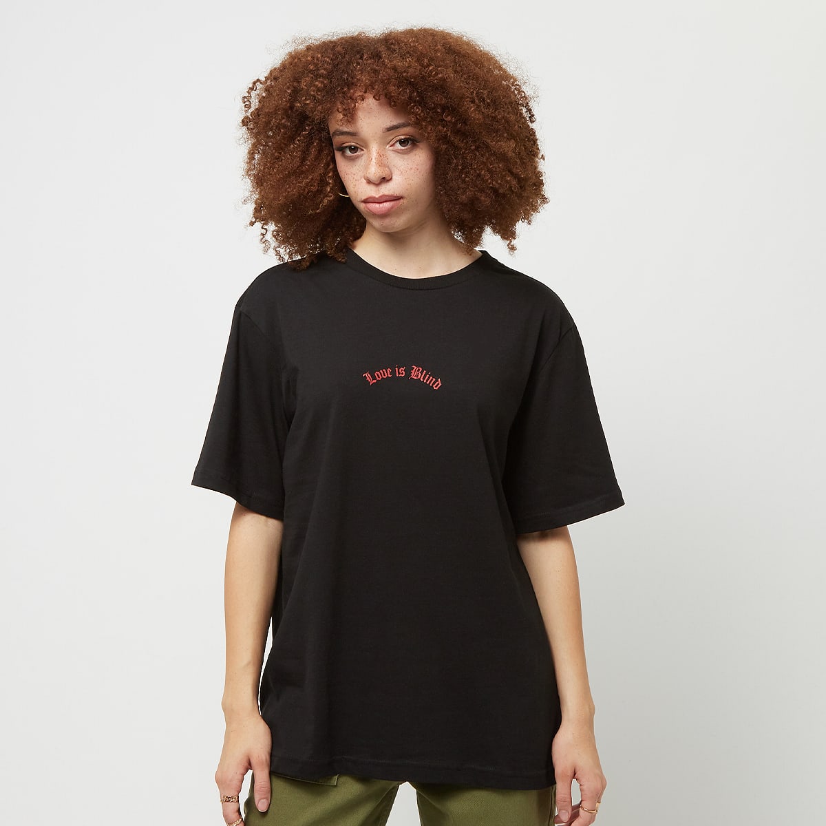 Miss Tee Love Is Blind women T-Shirts & Polo's zwart Maat XS Kleding