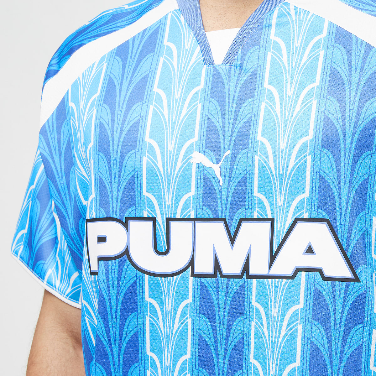 Puma Football Jersey All-Over-Print men Jersey's blauw Maat S Kleding