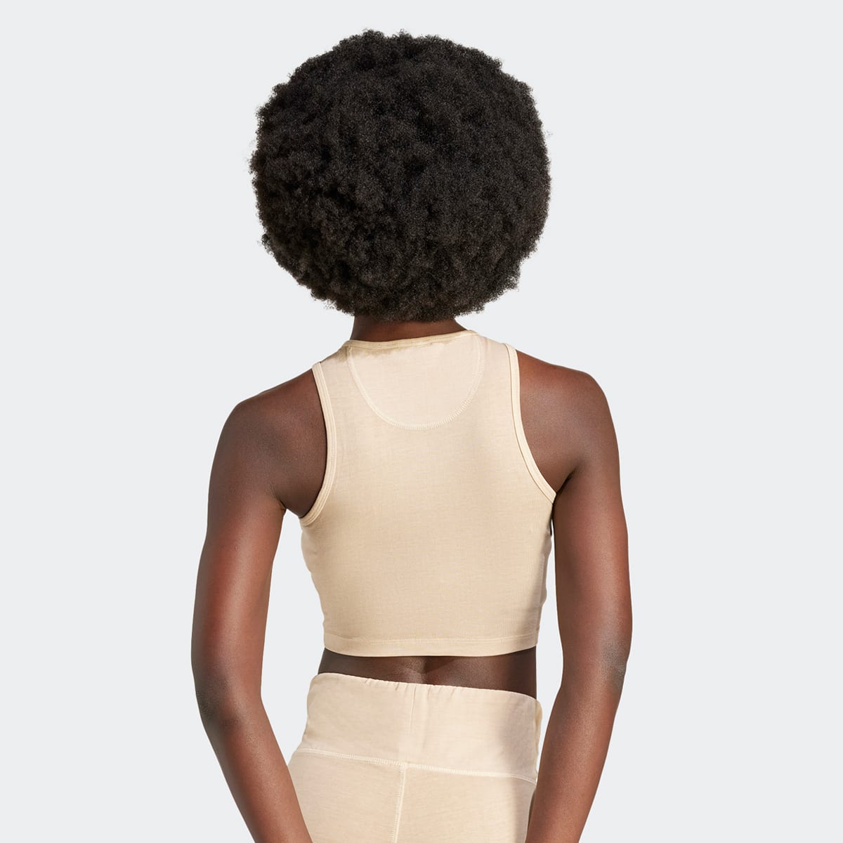 adidas Originals Essentials Plus Crop Tank women Tops beige Maat XL Kleding