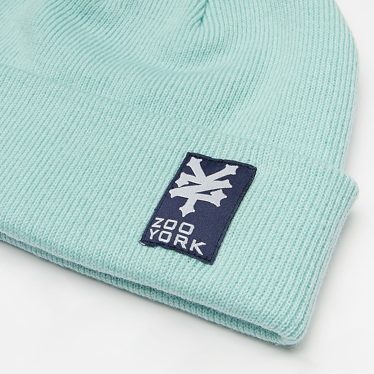 ZOO YORK Classic Beanie Unisex Mutsen turkoois Maat ONE SIZE Accessoires