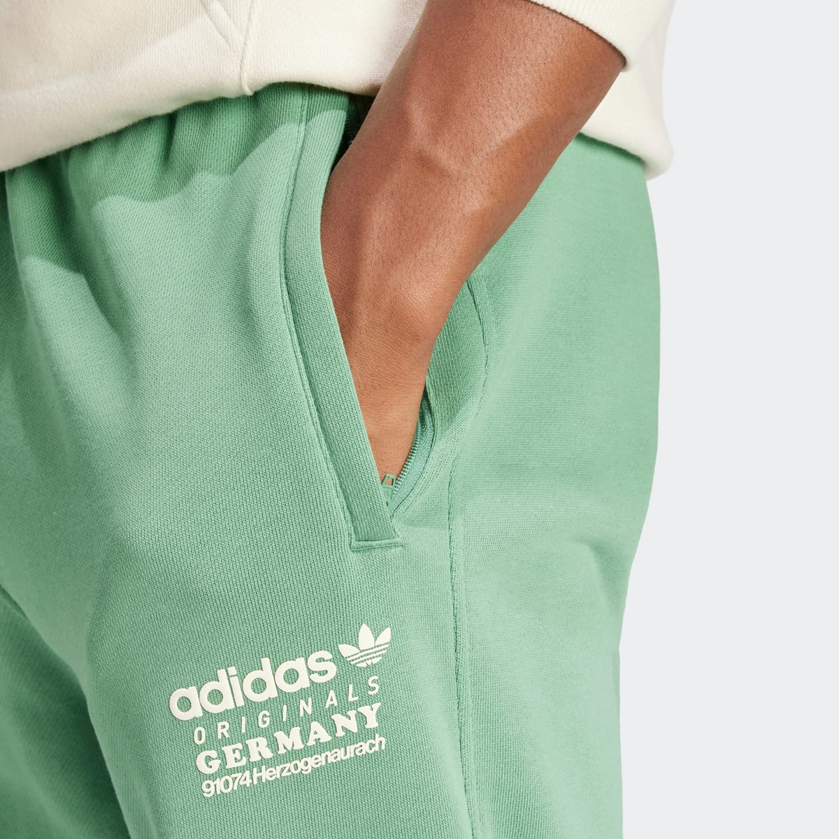adidas Originals Fleece Trackpant Men Trainingsbroeken groen Maat S Kleding