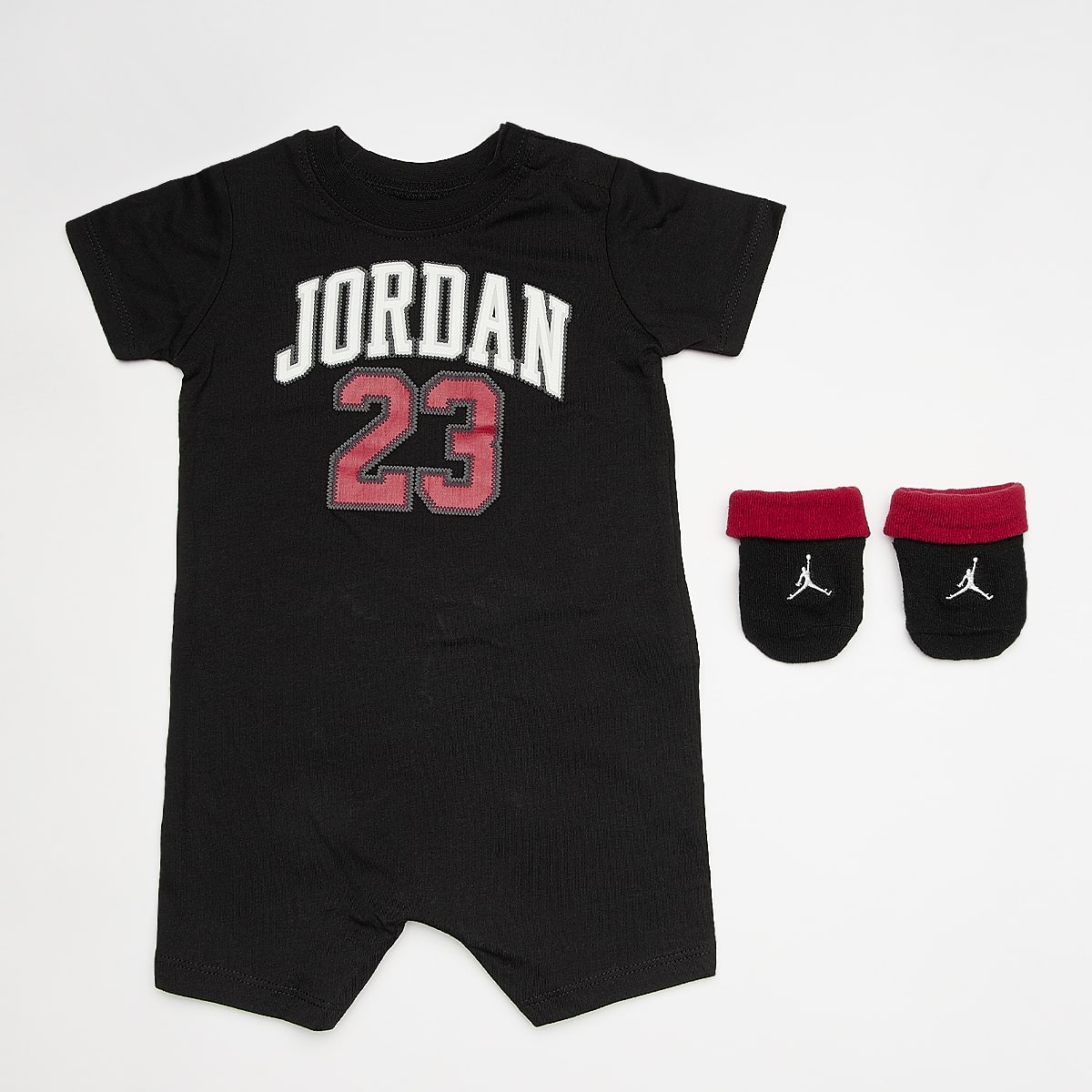Jordan 23 Romper & Bootie Set Baby Rompers & Sets in zwart formaten: 6M-12M