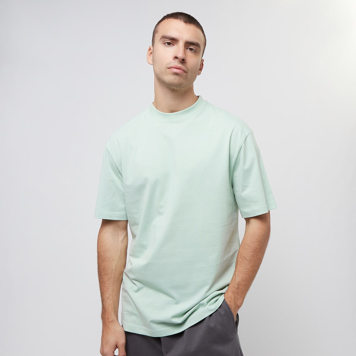 Urban Classics Tall Tee men T-Shirts & Polo's groen Maat S Kleding