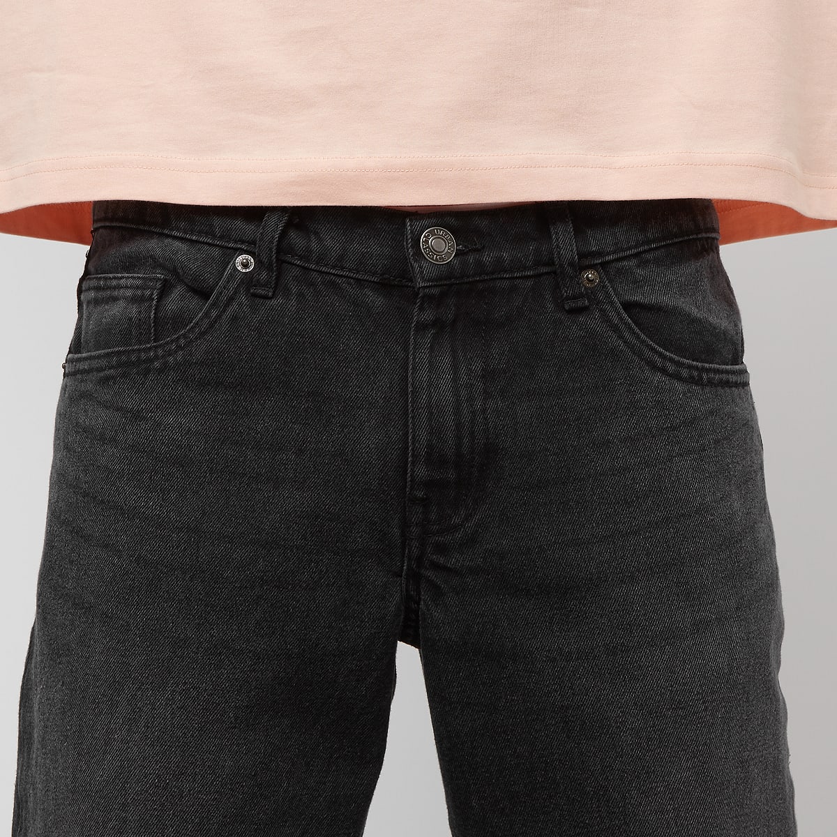 Urban Classics Heavy Ounce Straight Fit Jeans men Spijkerbroeken zwart Kleding