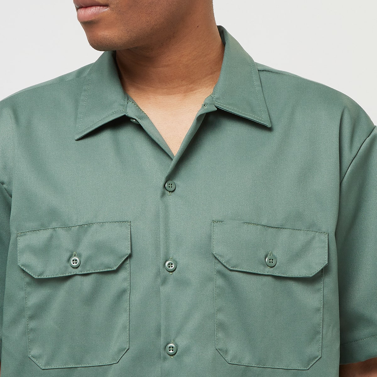 Dickies Work Shortsleeve Shirt Rec men Overhemden groen Maat S Kleding