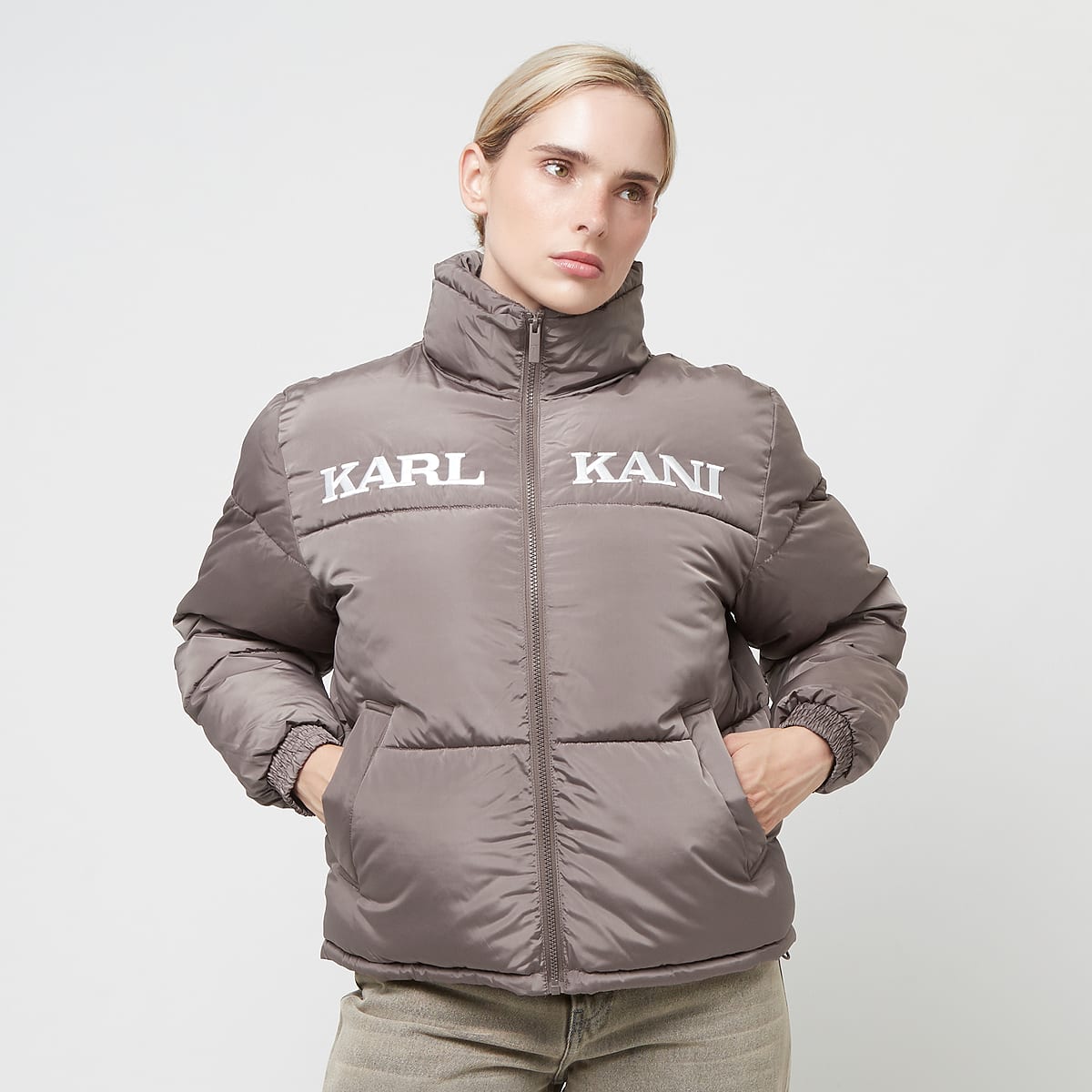 Clearance Jackets Karl Kani Retro Block Puffer Jacket Retro