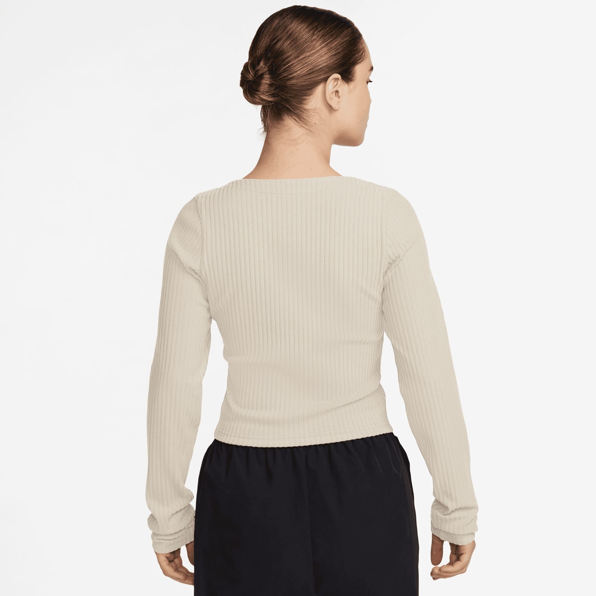 Nike Sportswear Chill Knit Rib Full-Zip Cardigan women Hoodies & Sweaters beige Maat XS Kleding