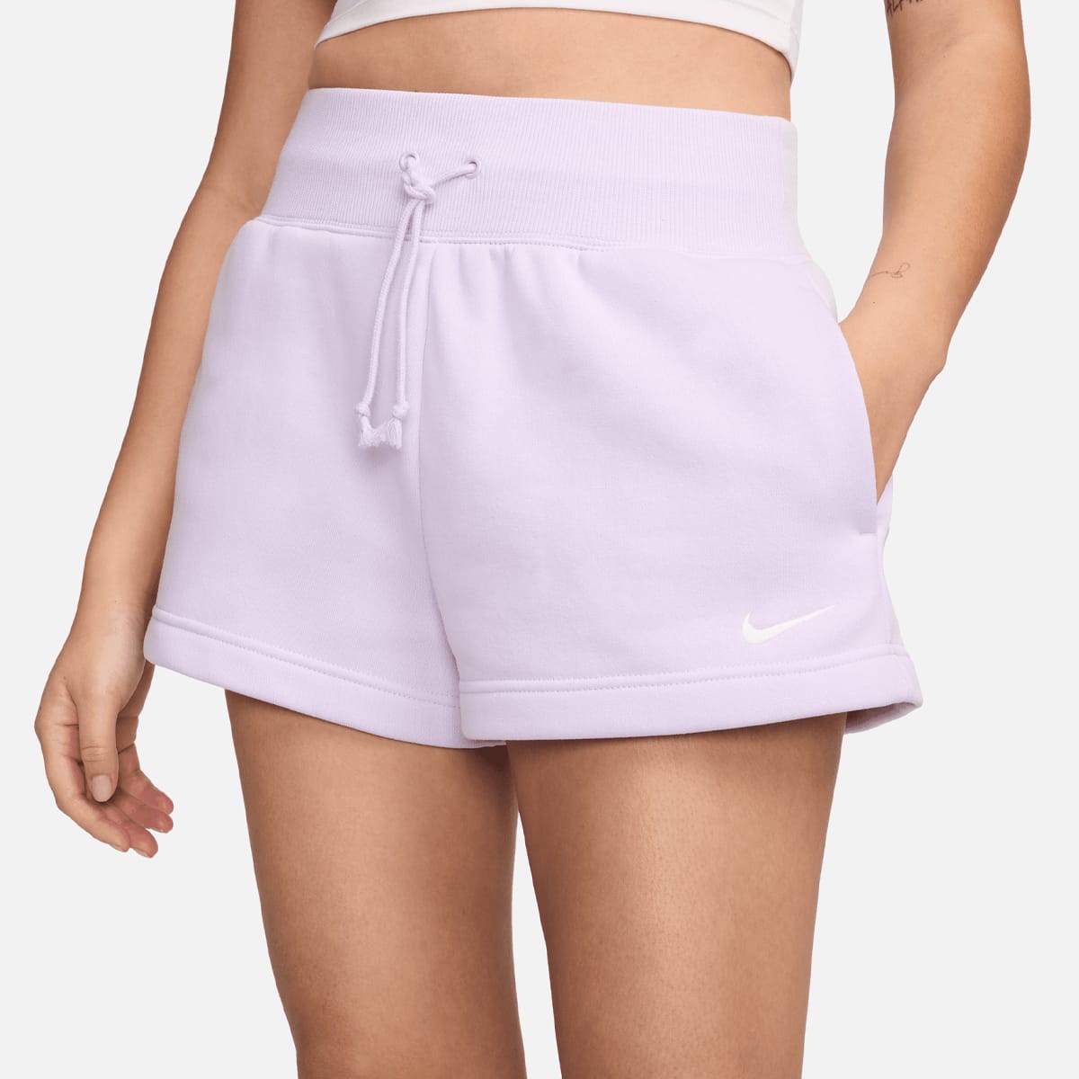 Nike Sportswear Phoenix Fleece High Rise Short women Sportshorts roze Maat XS Kleding