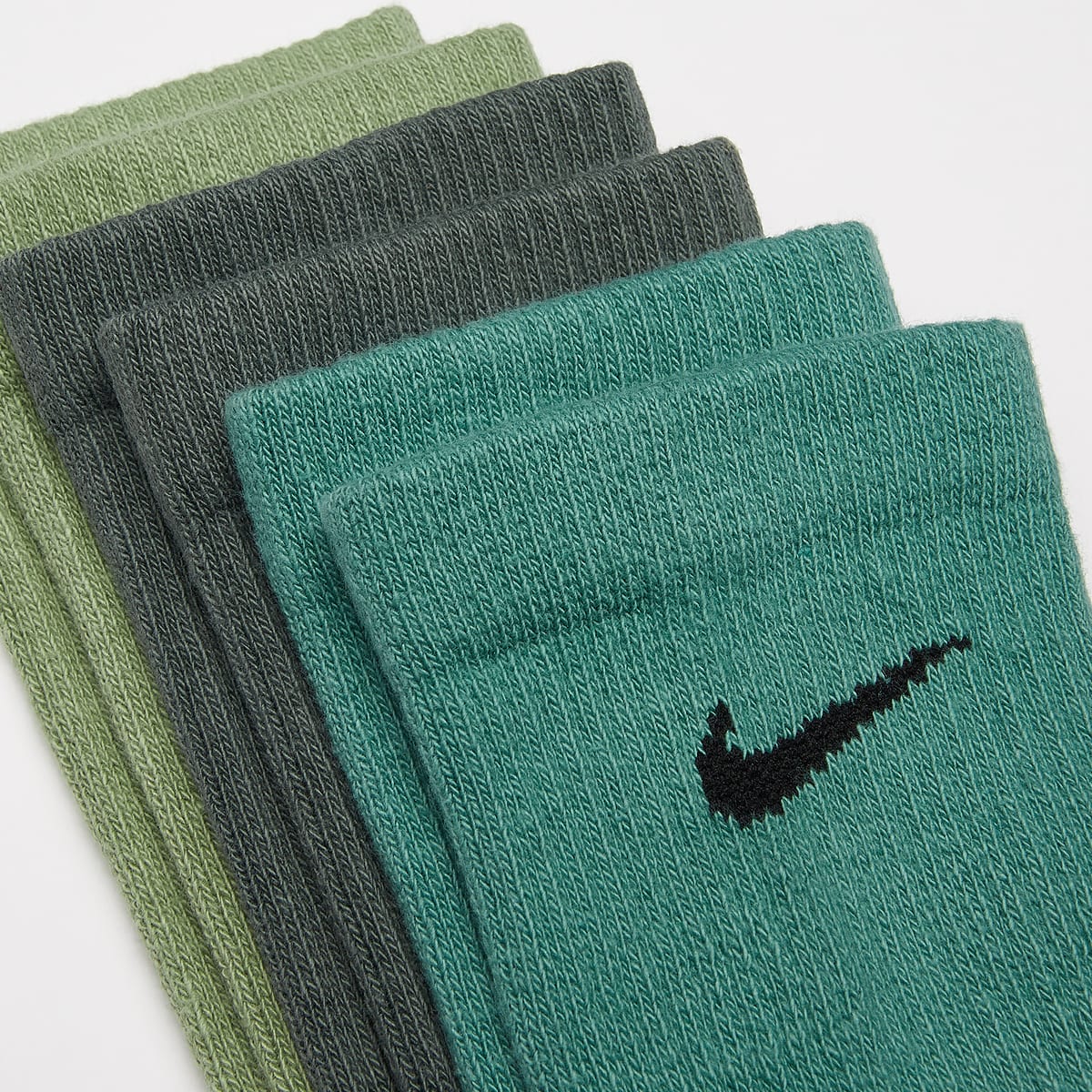 Nike 3 PACK Everyday Plus Cushioned Unisex Sokken groen Maat 34-38 Kleding