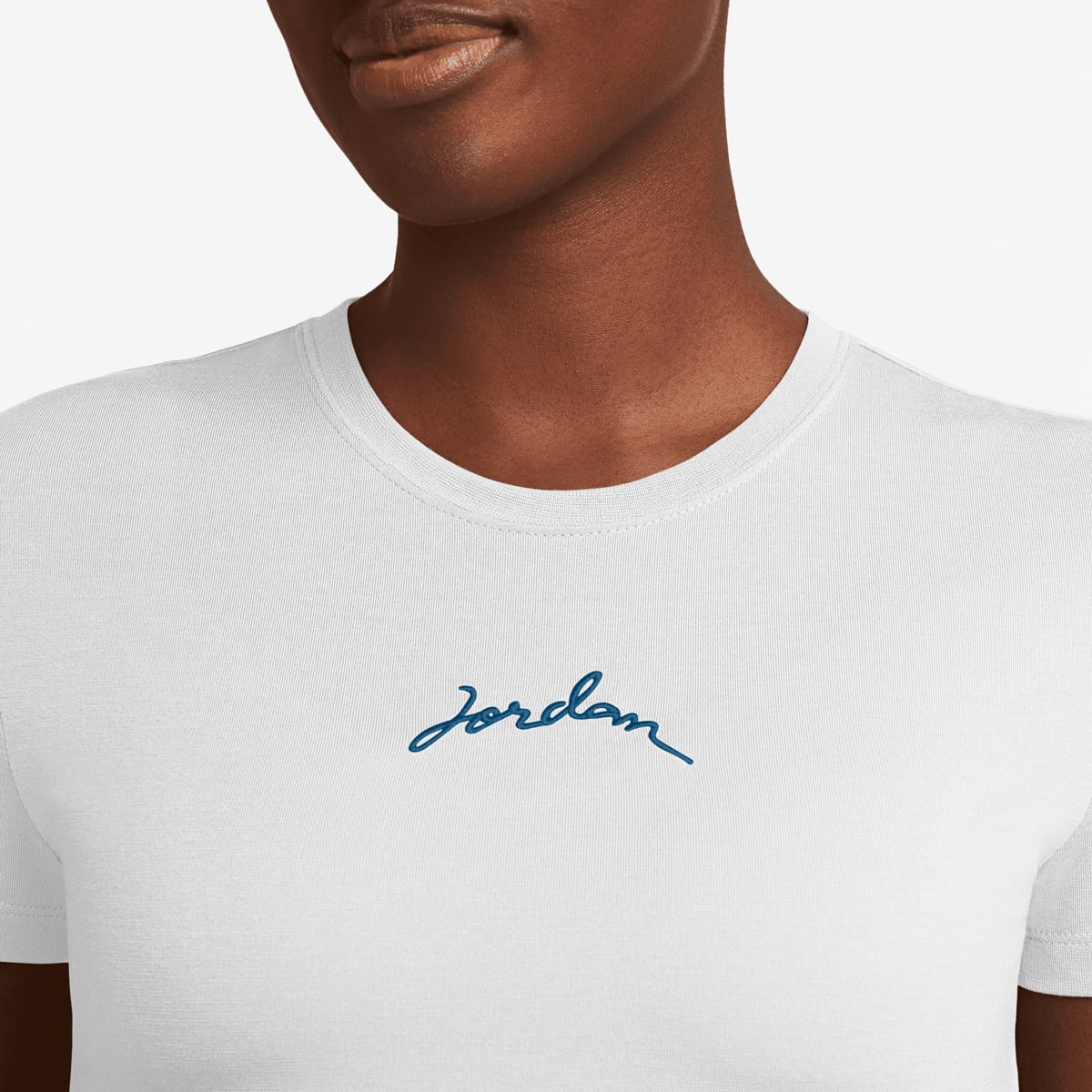 Jordan Short Sleeve Graphics Slim Crop Tee women T-Shirts & Polo's wit Maat XS Kleding
