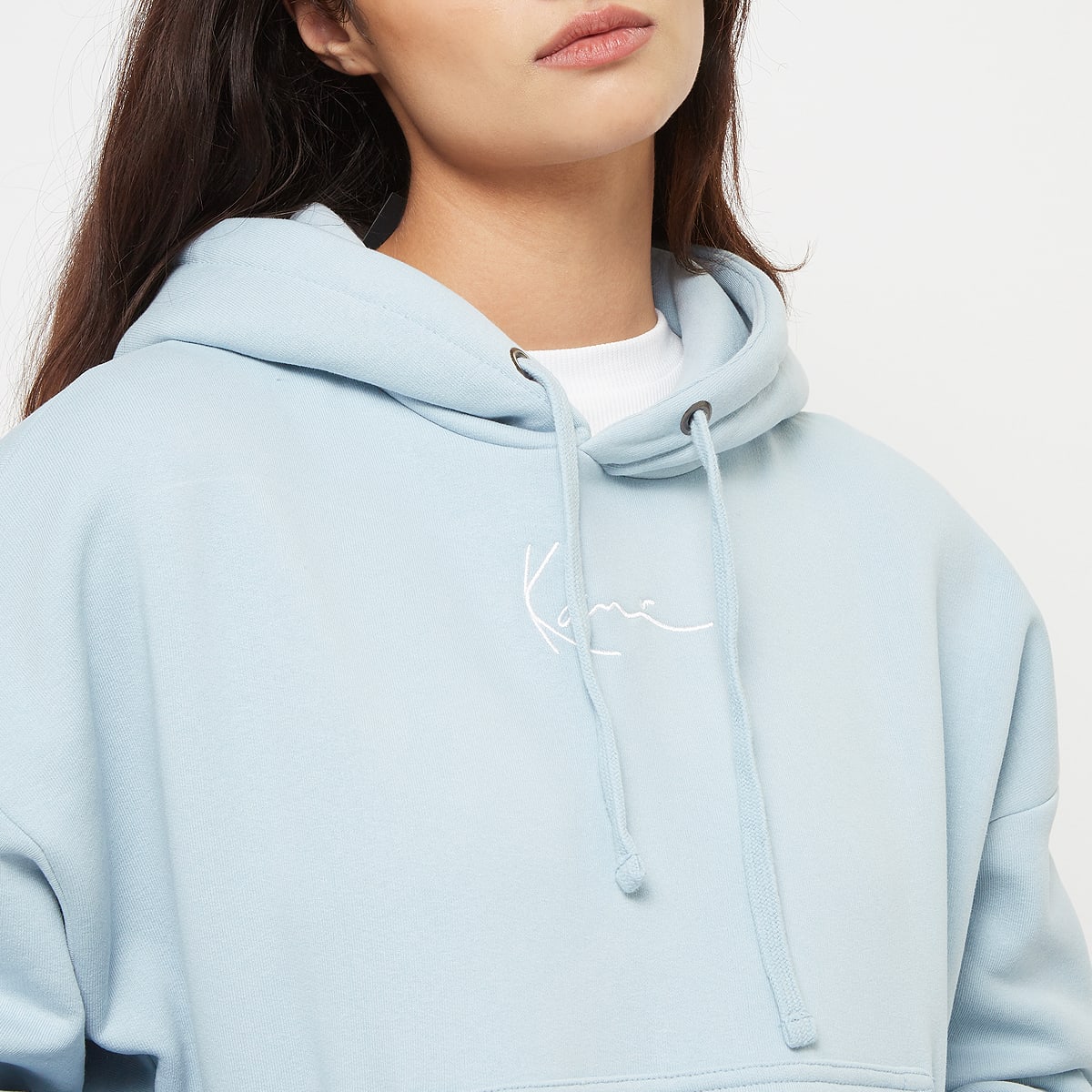 Karl Kani Small Signature Essential Oversized Hoodie Hoodies & Sweaters in blauw formaten: XS