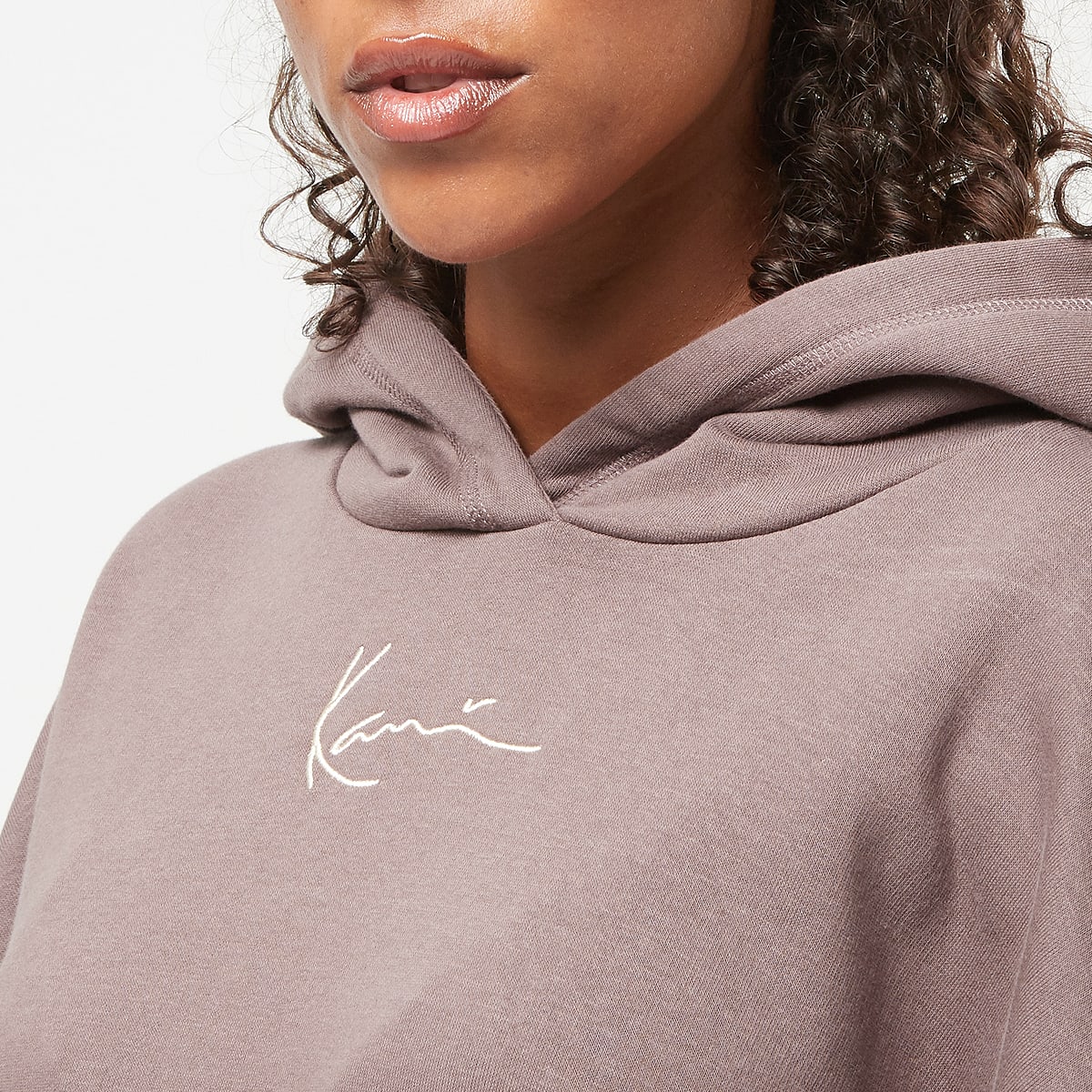 Karl Kani Small Signature Washed OS Hoodie Hoodies & Sweaters in bruin formaten: XS