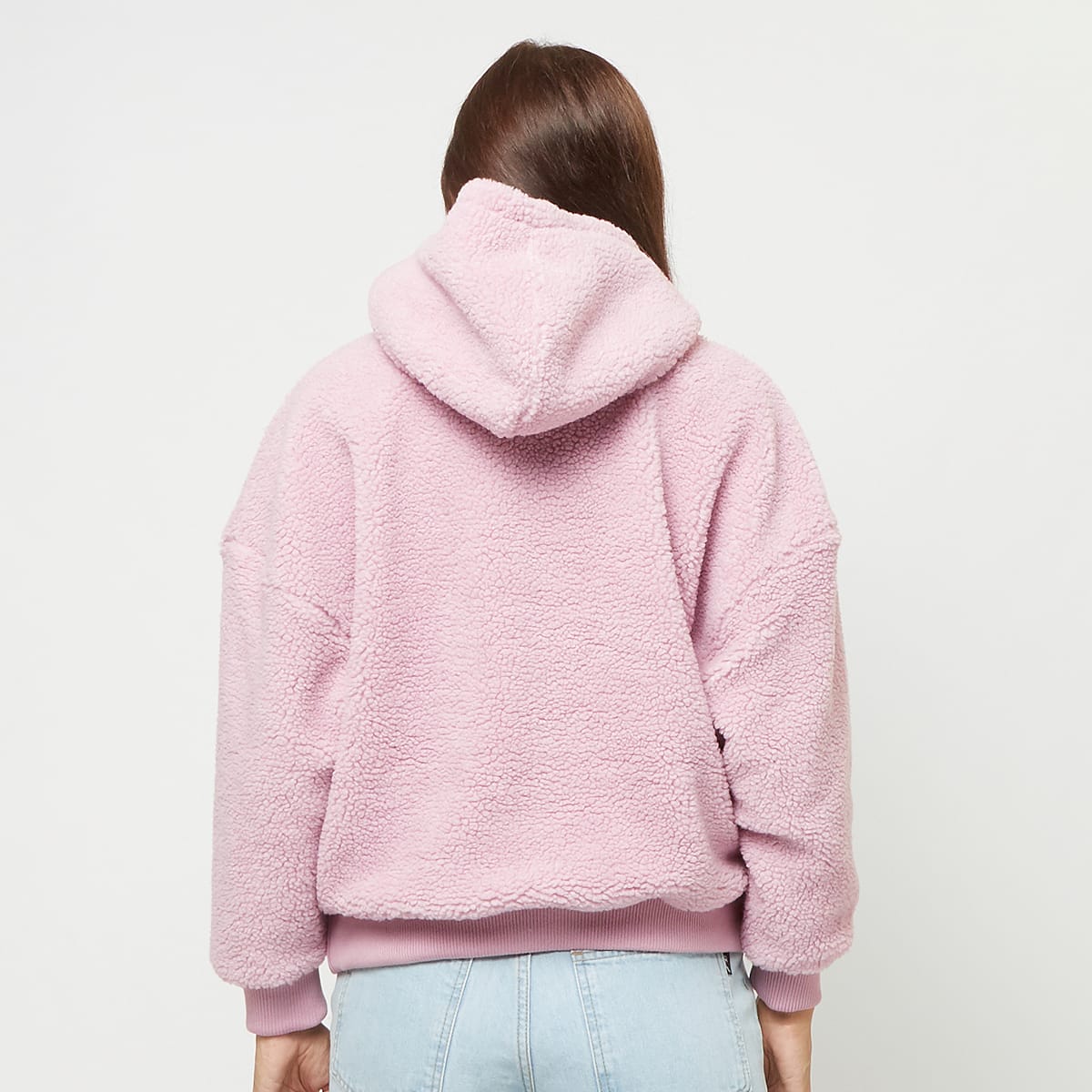 Karl Kani Metal Signature Teddy Oversized Hoodie Hoodies & Sweaters in lichtroze formaten: XS