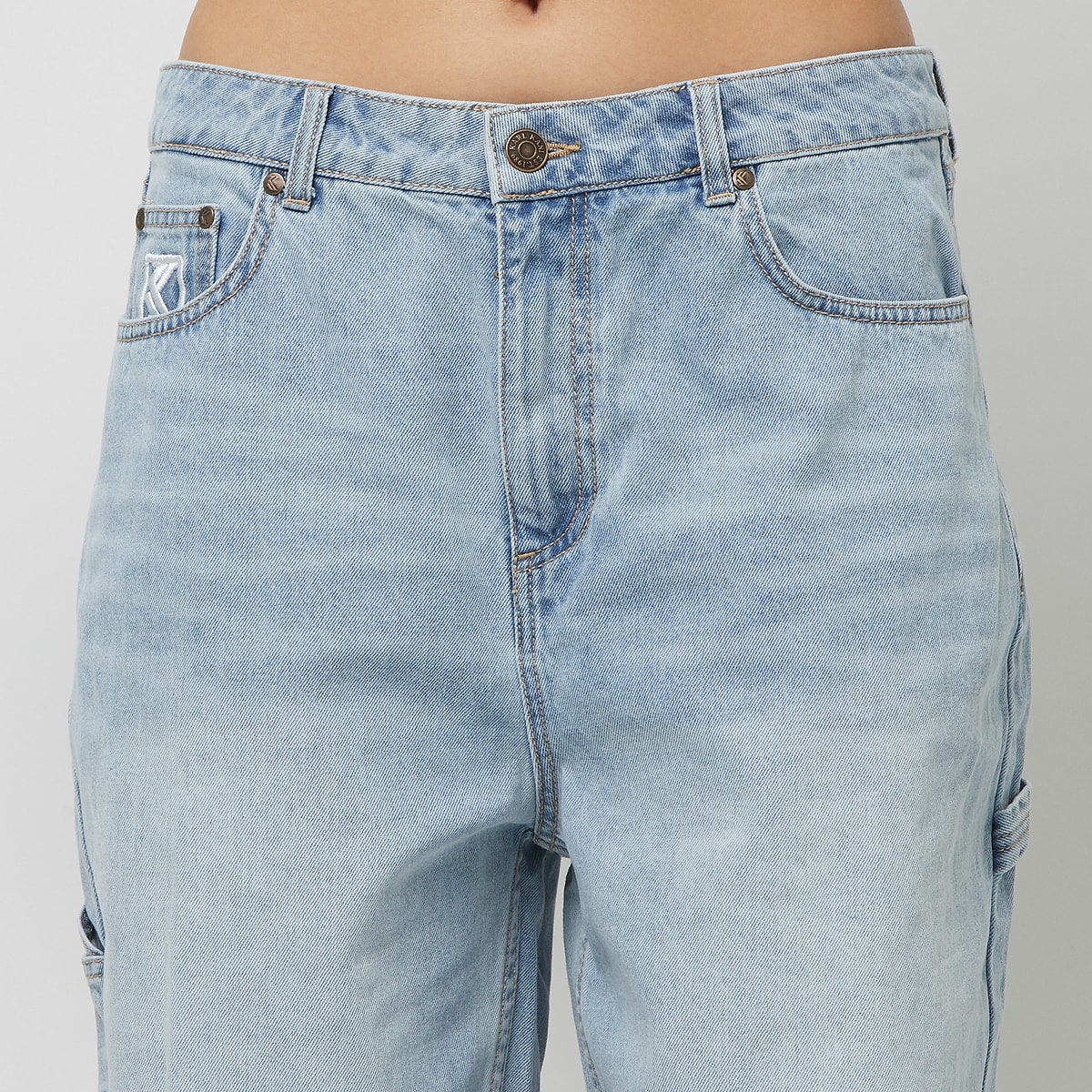 Karl Kani Og Baggy Workwear Denim women Broeken blauw Kleding
