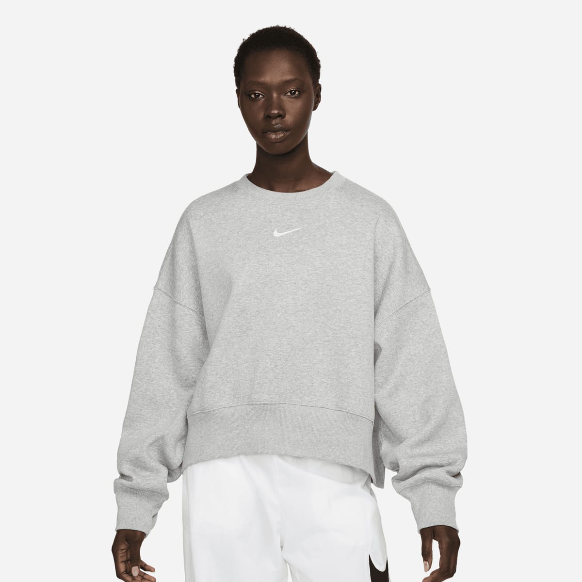 Nike Sportswear Phoenix Fleece Oversized Hoodie Sweatshirts dk grey heather sail maat: XS beschikbare maaten:XS S M L