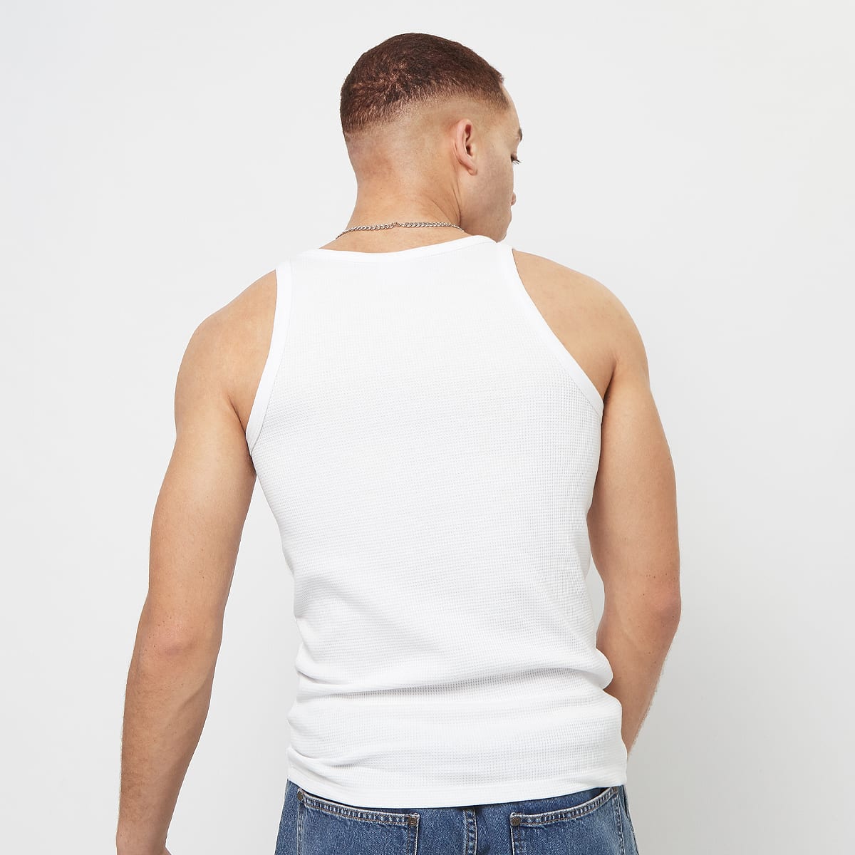 Karl Kani Chest Signature Essential Waffle Tanktop Tanktops in wit formaten: S