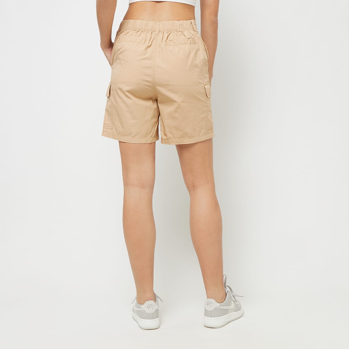 Karl Kani Small Signature Cargo Shorts women Sportshorts beige Maat XS Kleding