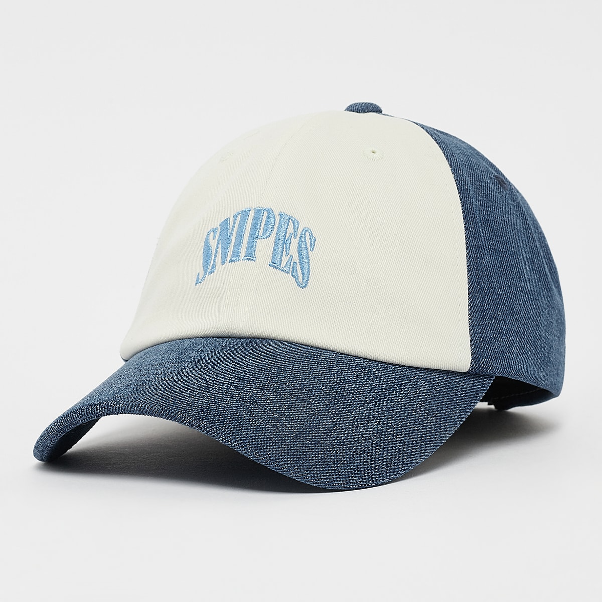 SNIPES, Serif Logo Contrast Panel Denim BBall Cap, blue