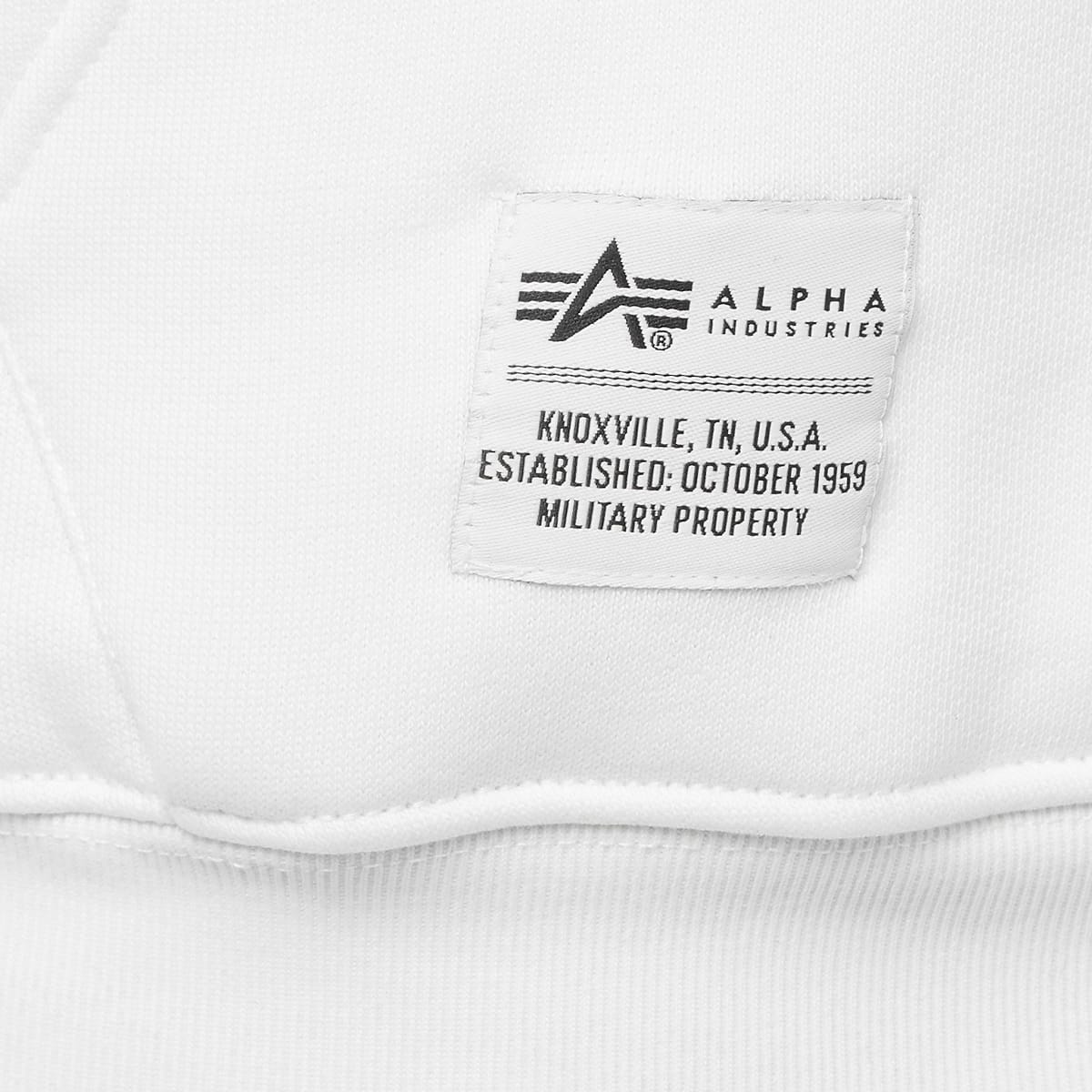 alpha industries Logo Backprint Hoody men Hoodies & Sweaters wit Maat S Kleding