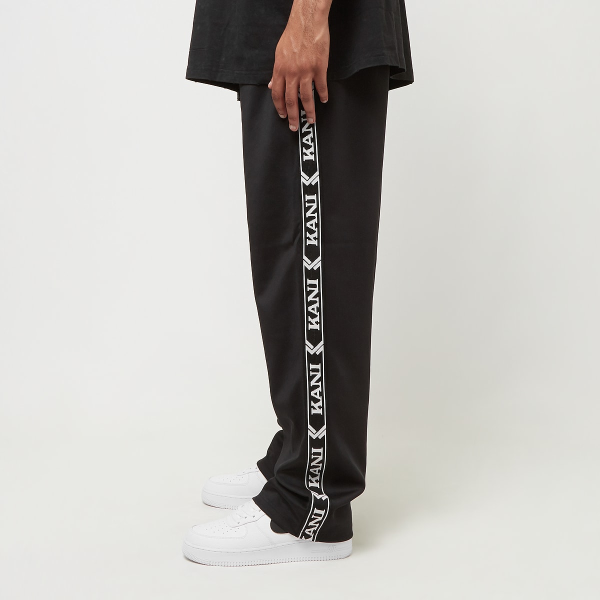 Karl Kani OG Tape Essential Neopren Trackpants men Trainingsbroeken zwart Maat S Kleding