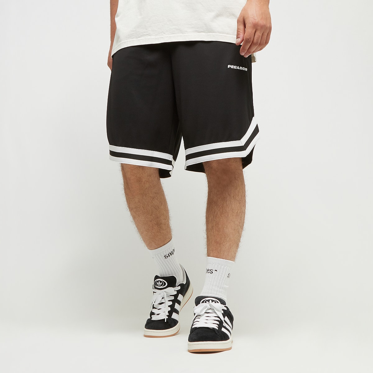 Pegador Lansing Baskteball Shorts Sportshorts in zwart formaten: L