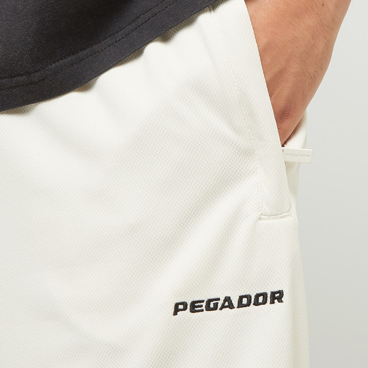 Pegador Lansing Baskteball Shorts men Sportshorts beige Maat S Kleding