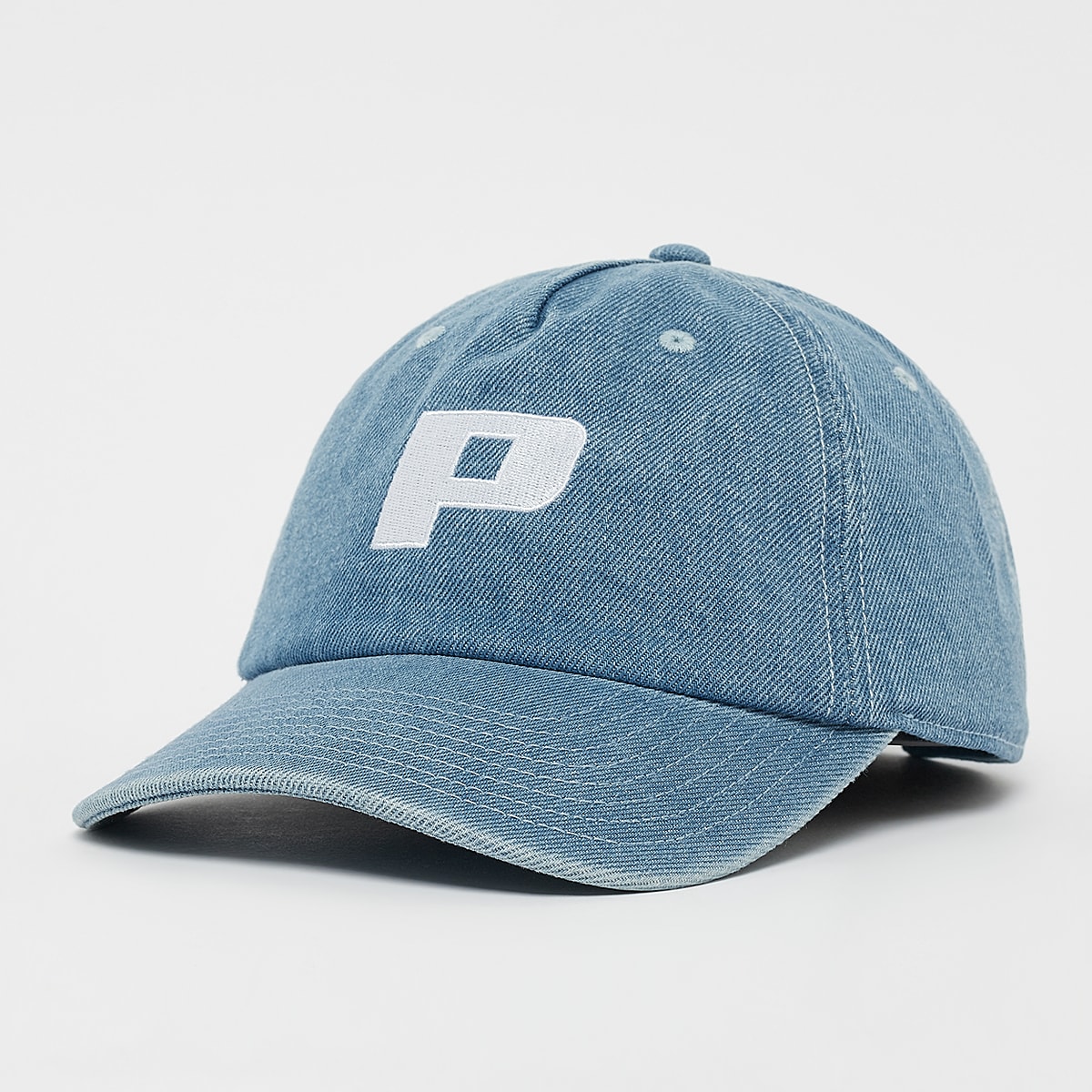 Selected, Pegador, P Logo Denim Cap, blue