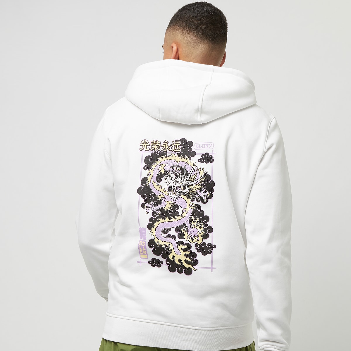 Mister Tee, Glory Dragon V2 Hoody, white