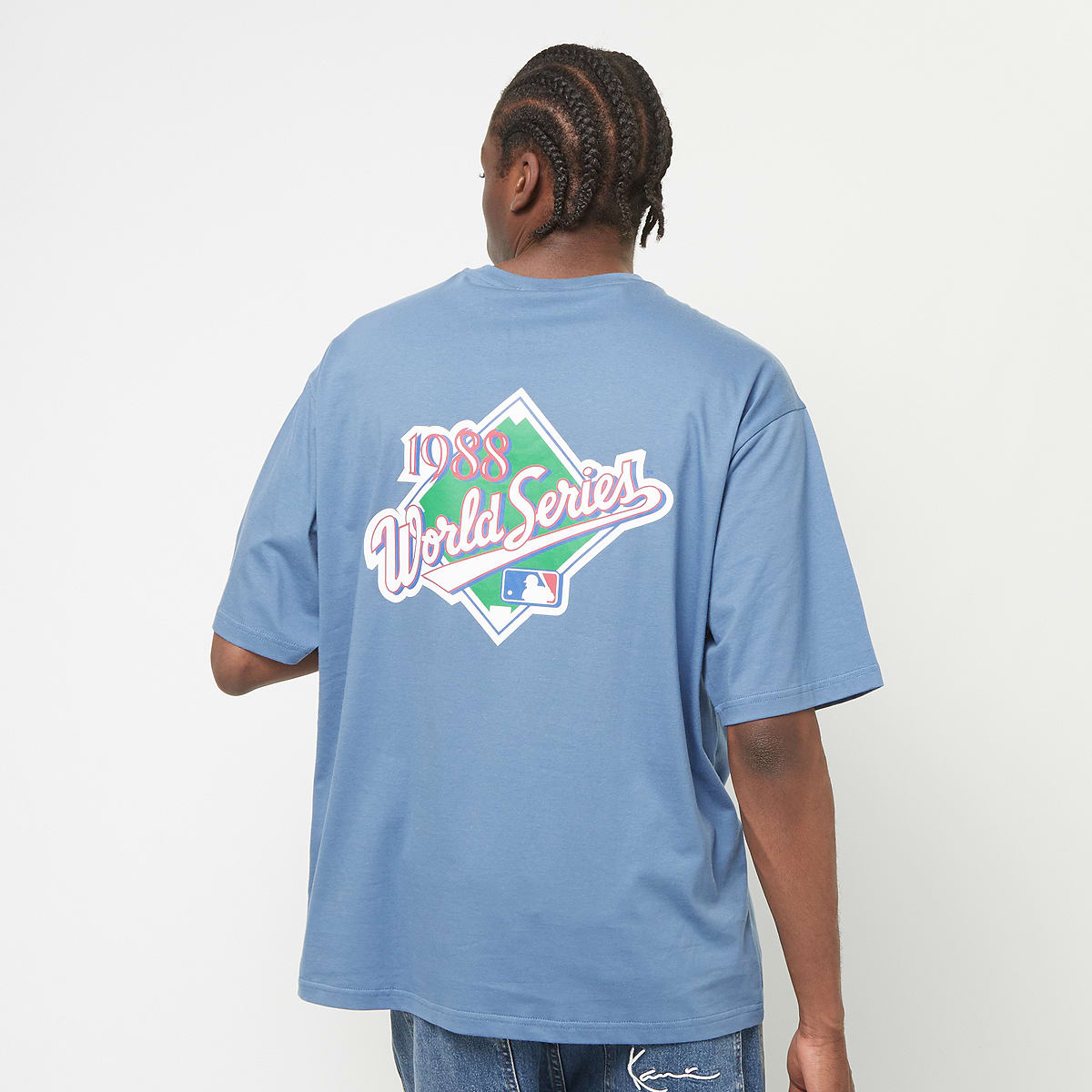New era MLB World Series Oversized Tee Los Angeles Dodgers men T-Shirts & Polo's blauw Maat S Kleding
