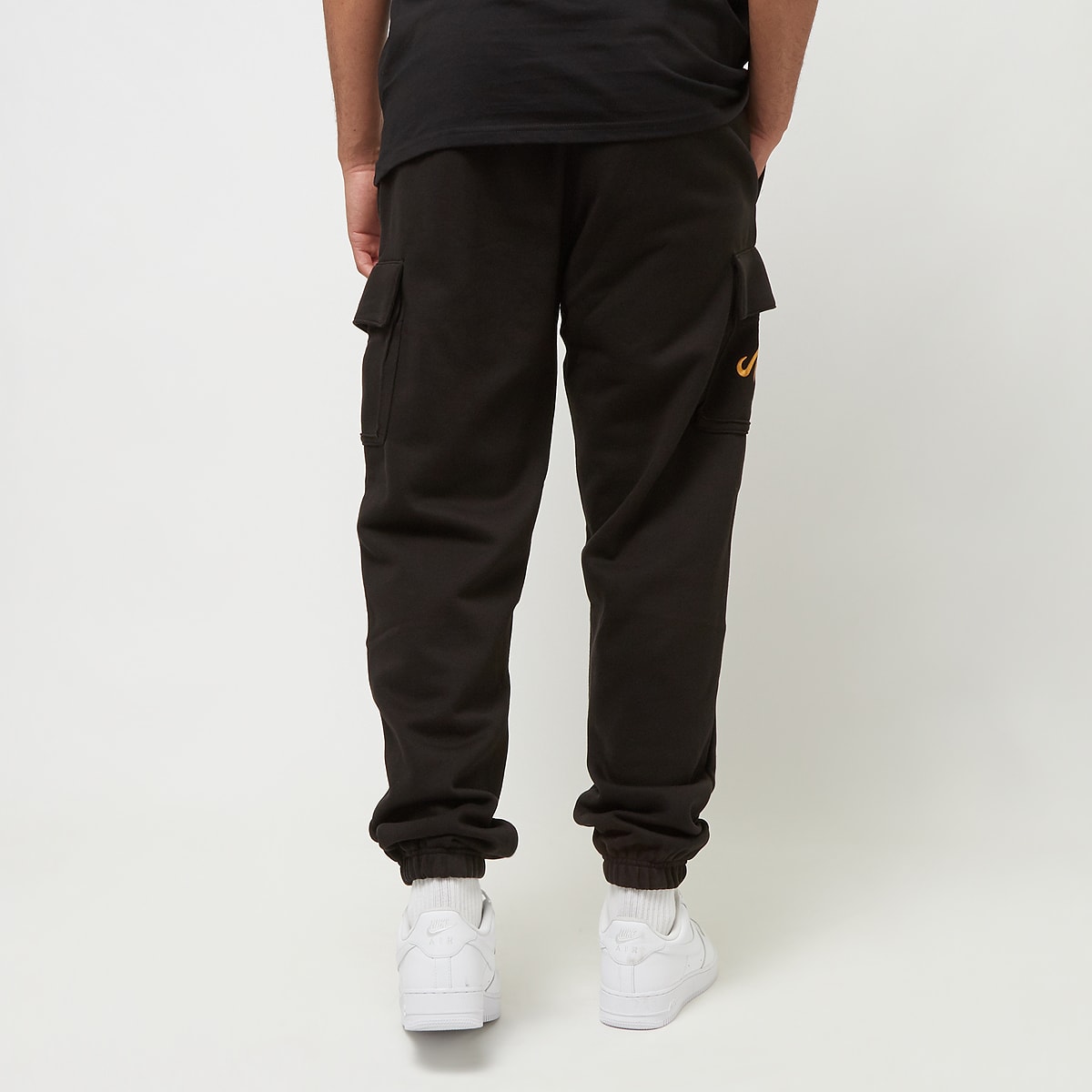 new era Script Cargo Joggers men Trainingsbroeken zwart Maat S Kleding