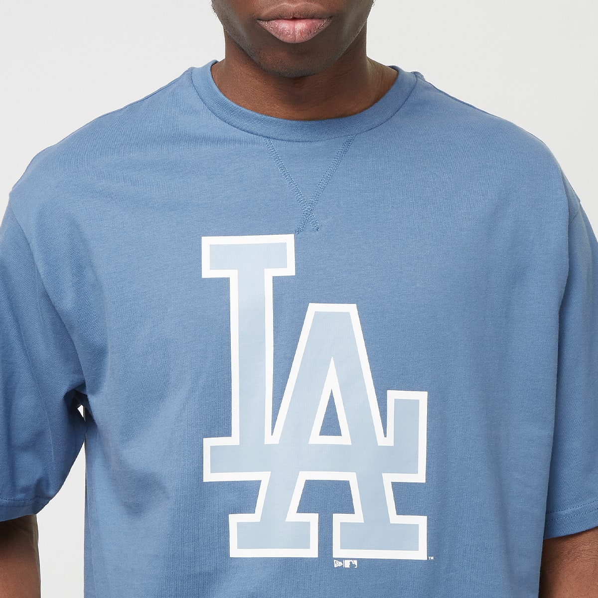 new era World Series CF Oversized Tee Los Angeles Dodgers men T-Shirts & Polo's blauw Maat S Kleding
