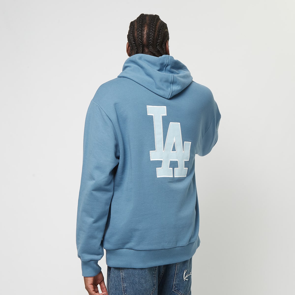 new era MLB World Series Oversized Hoody Los Angeles Dodgers men Hoodies & Sweaters blauw Maat M Kleding