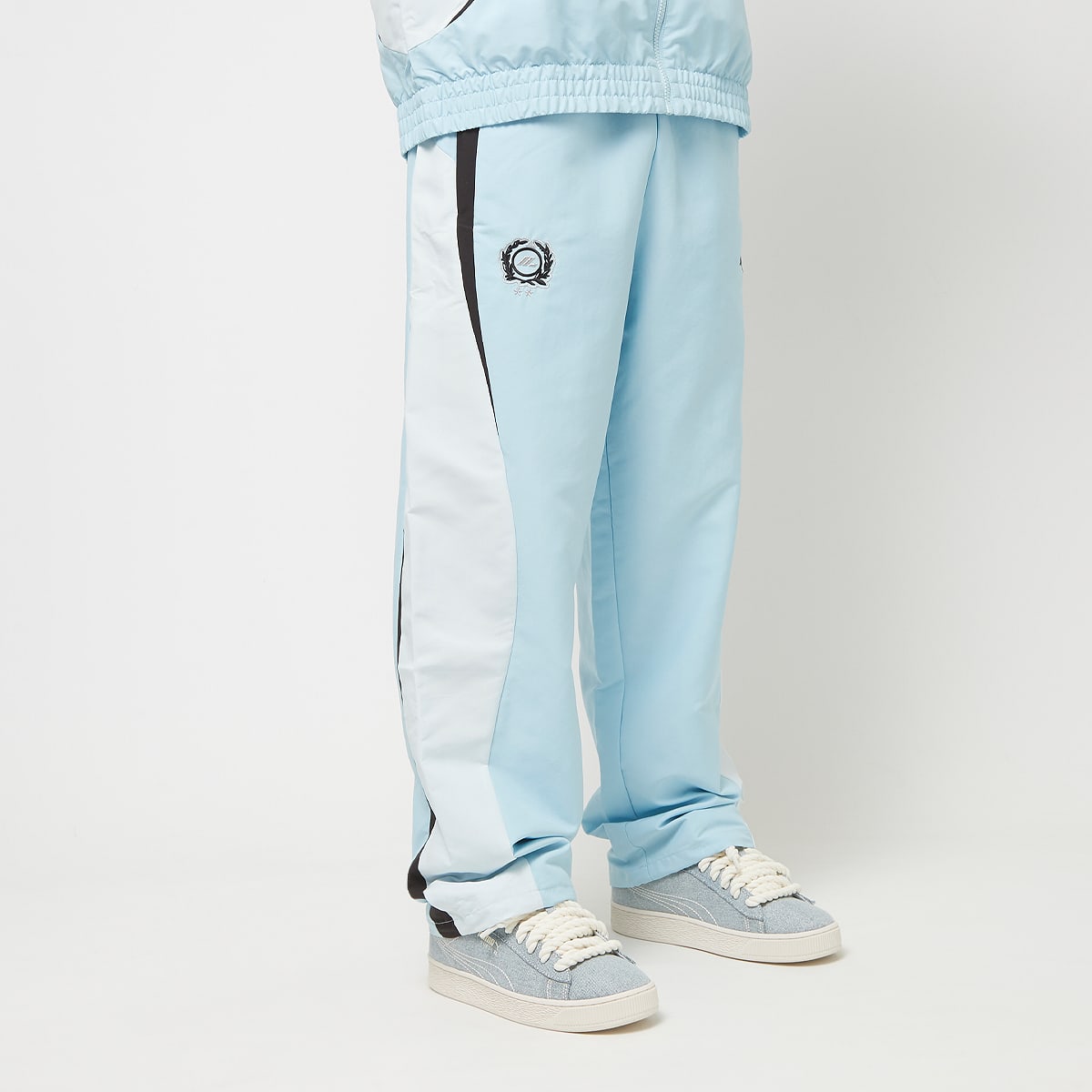 PUMA x Low Lights Cellerator Blazon Track Pants silver sky Trainingsbroeken in blauw formaten: S