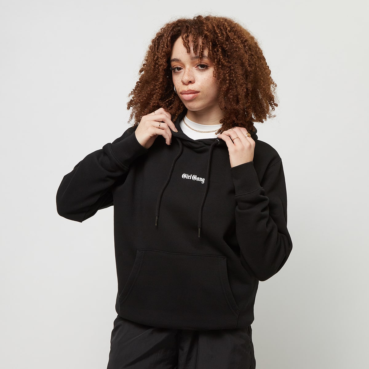 Miss Tee Girl Gang Hoody women Hoodies & Sweaters zwart Maat M Kleding