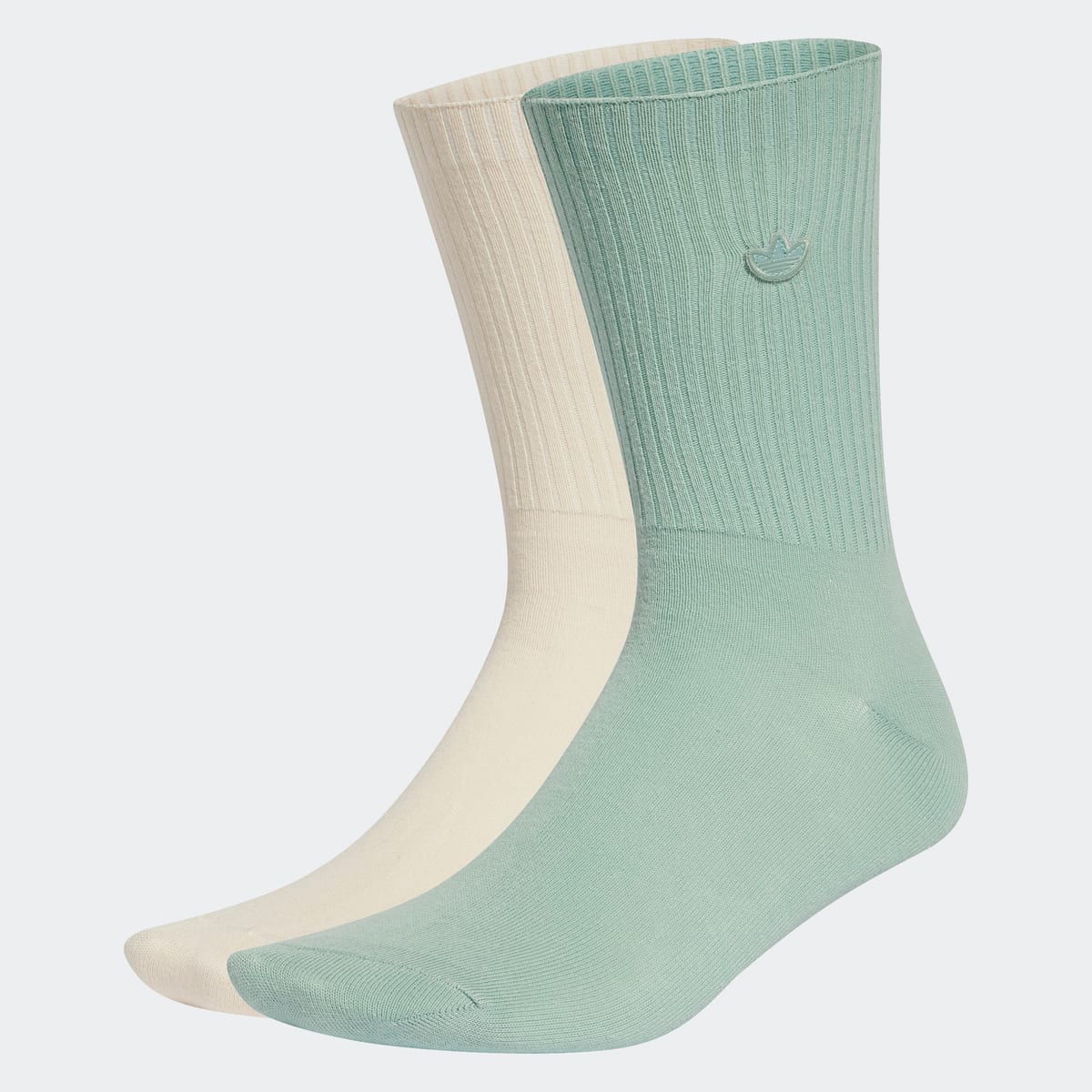 Adidas Originals 2 PACK Solid Crew Socks Sokken in multicolor formaten: 43-45