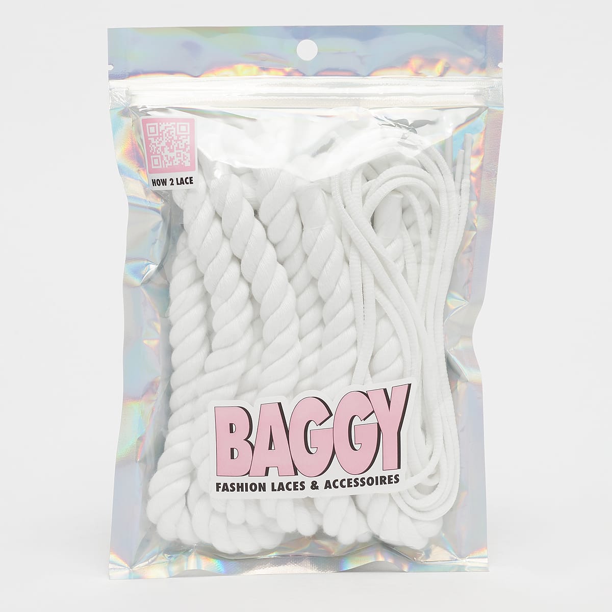 Unselected, BAGGY, Rope Laces 14mm Set 120cm, white (Sold-out)
