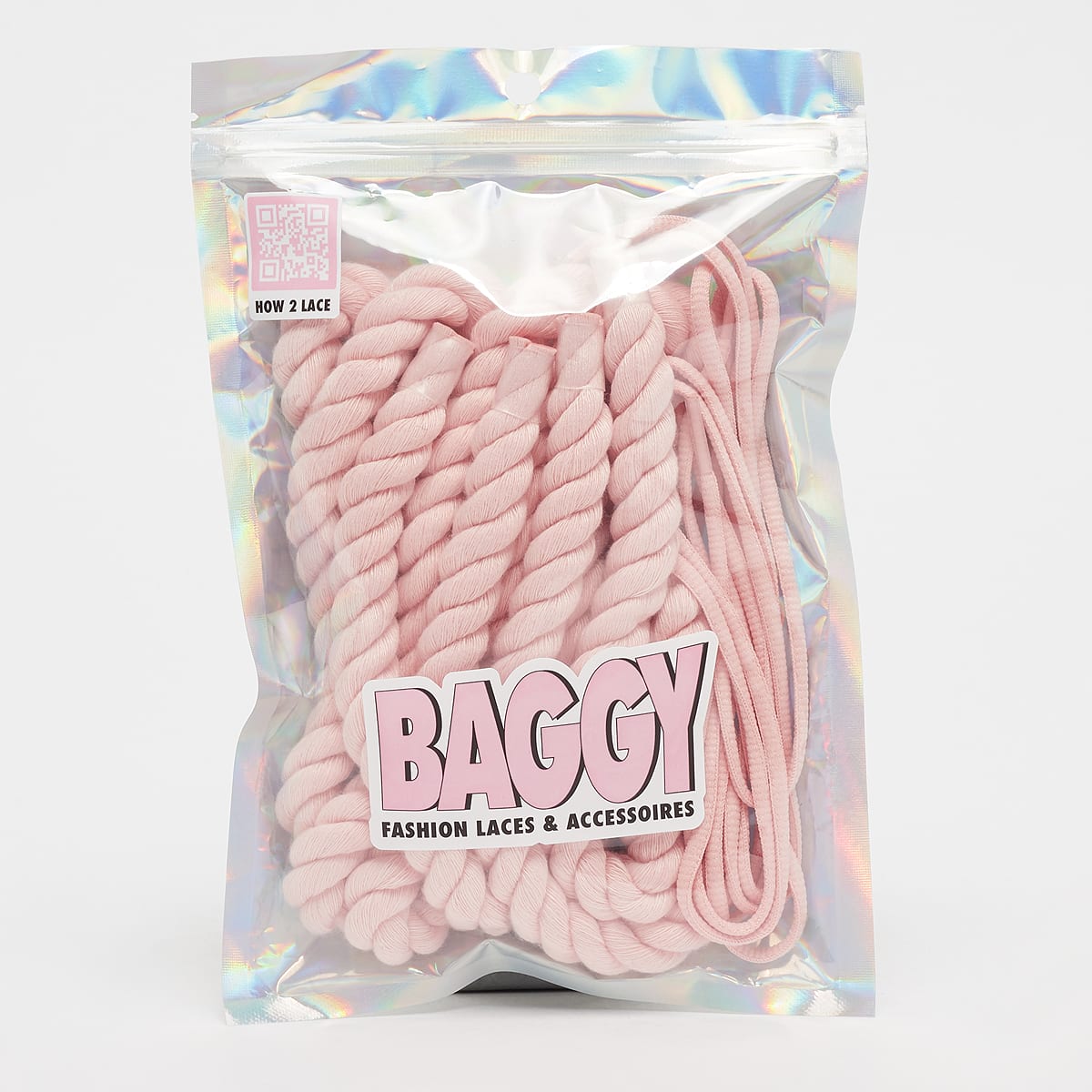 Unselected, BAGGY, Rope Laces 14mm Set 100cm, light pink (Sold-out)