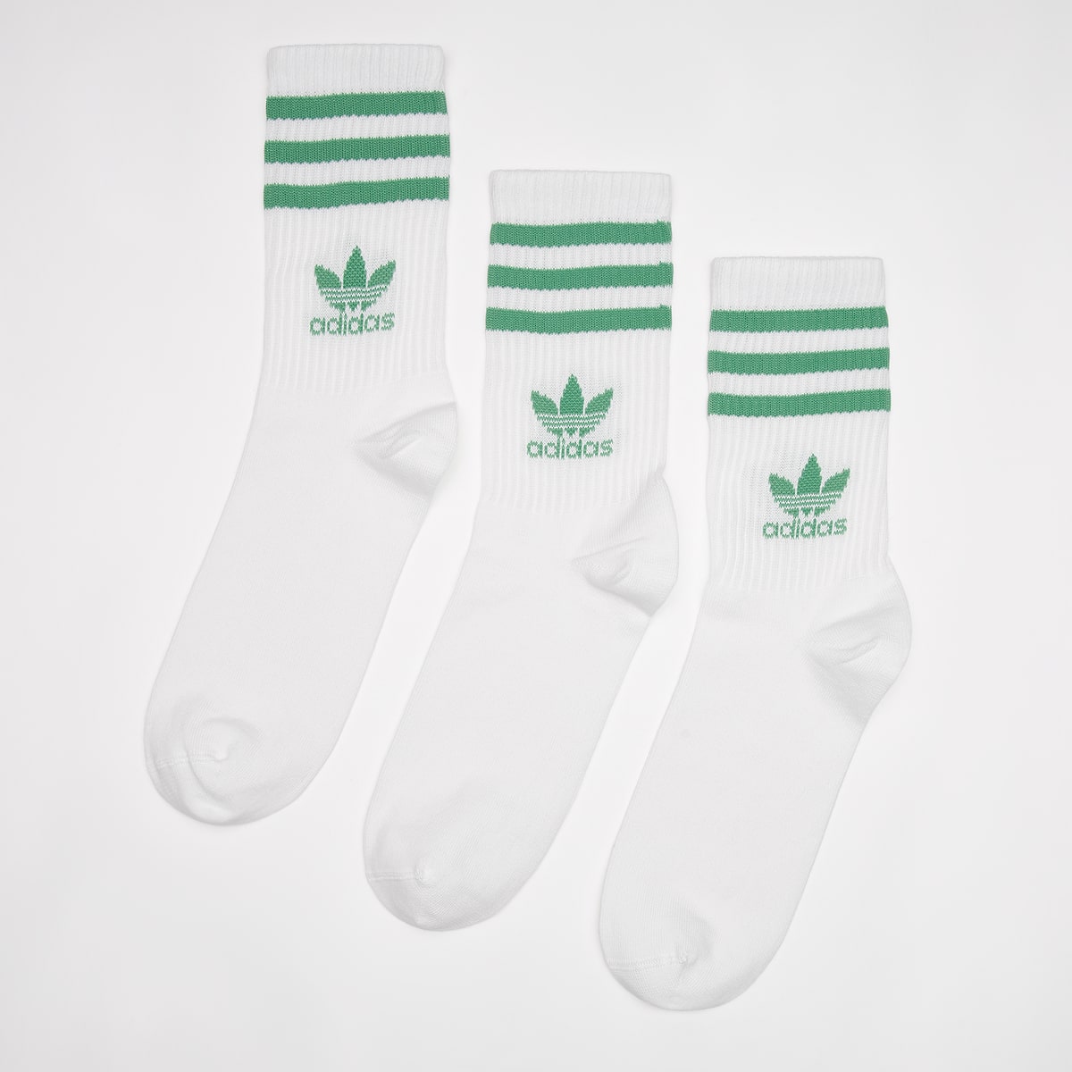 adidas Originals adicolor Crew Sokken (3 Pack) Sokken in wit formaten: 40-42