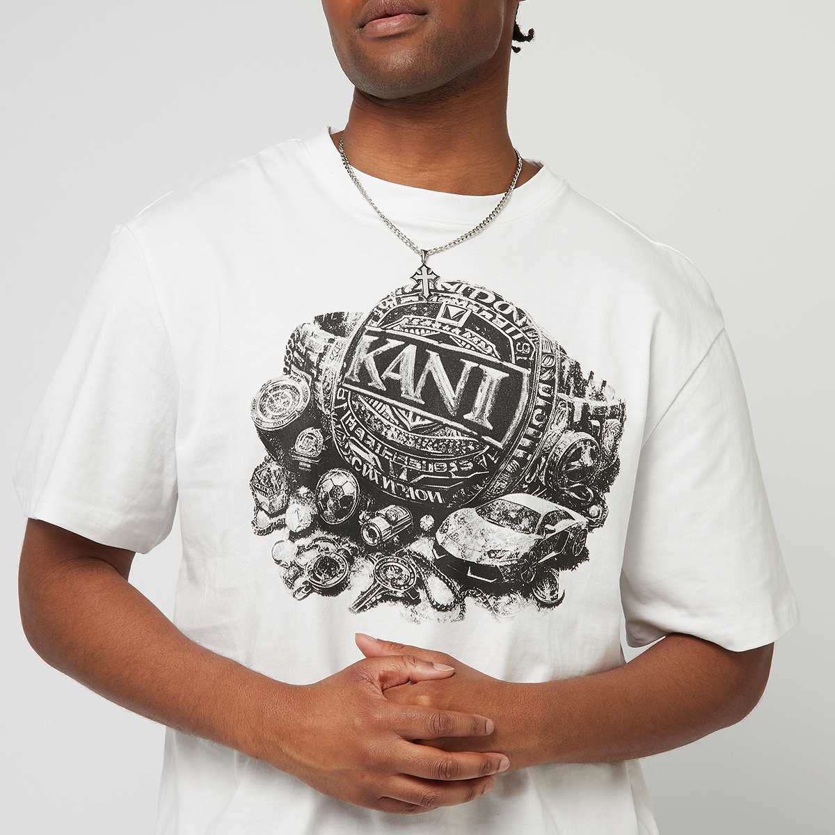 Karl Kani Icy Watch Tee men T-Shirts & Polo's wit Maat S Kleding