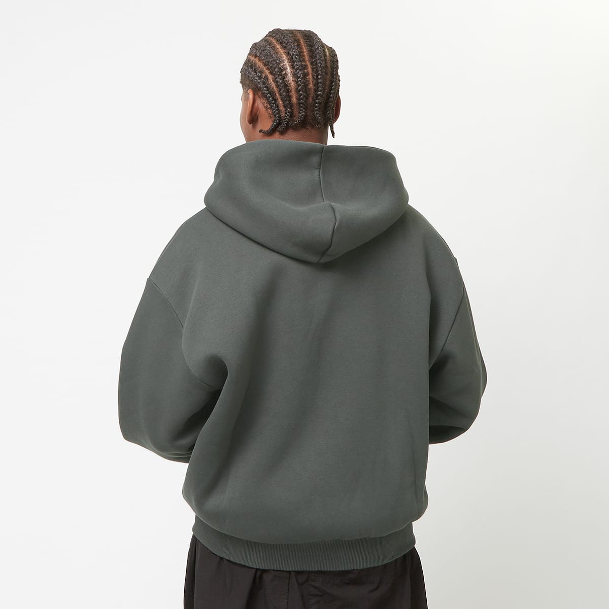 Karl Kani Autograph Heavy Sweat OS Ziphoodie Men Hoodies & Sweaters grijs Maat S Kleding