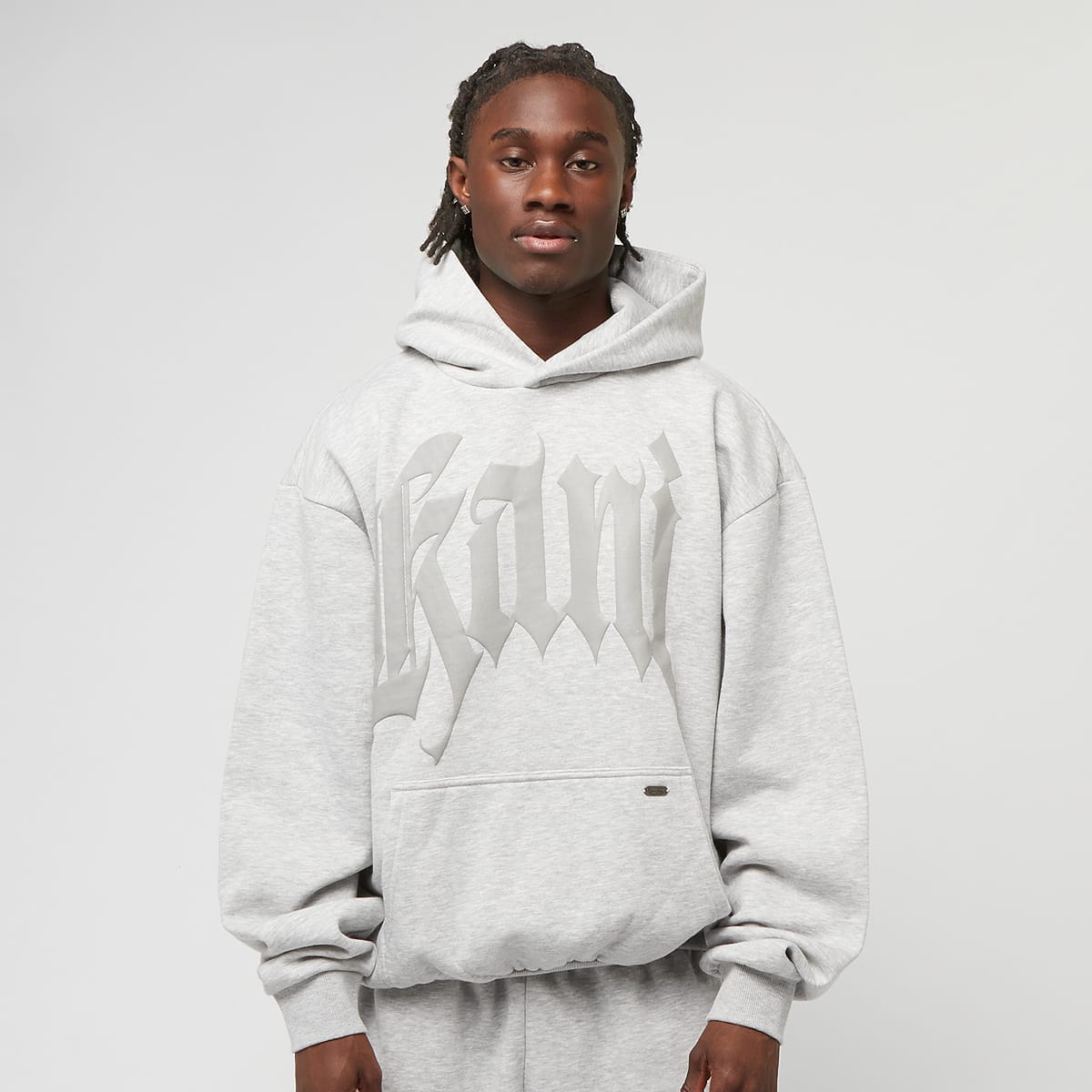 Karl Kani Puffy Oversized Hoodie men Hoodies & Sweaters grijs Maat S Kleding