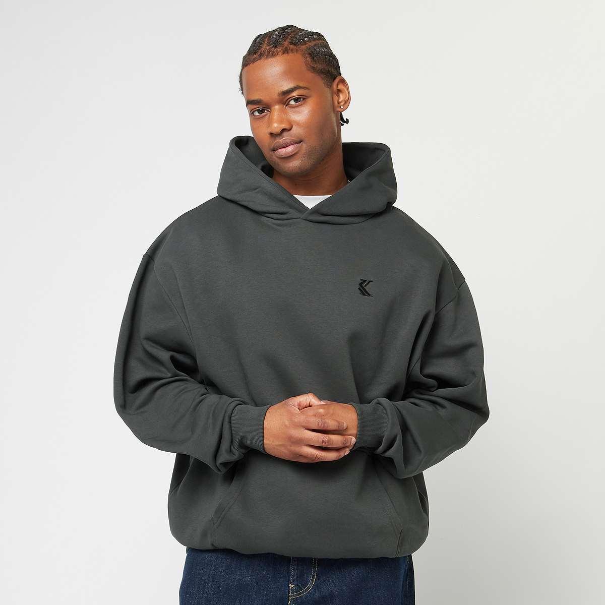 Karl Kani Icy Dancer Backprint Hoodie Men Hoodies & Sweaters grijs Maat S Kleding