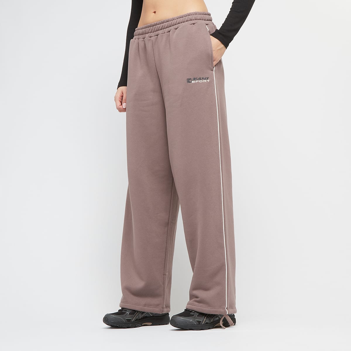Karl Kani Sport Relaxed OS Sweatpants taupe women Trainingsbroeken beige Maat XS Kleding