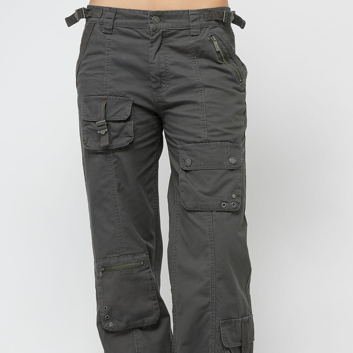 Karl Kani Signature Straight Cargo Pants Cargobroeken in grijs formaten: XS