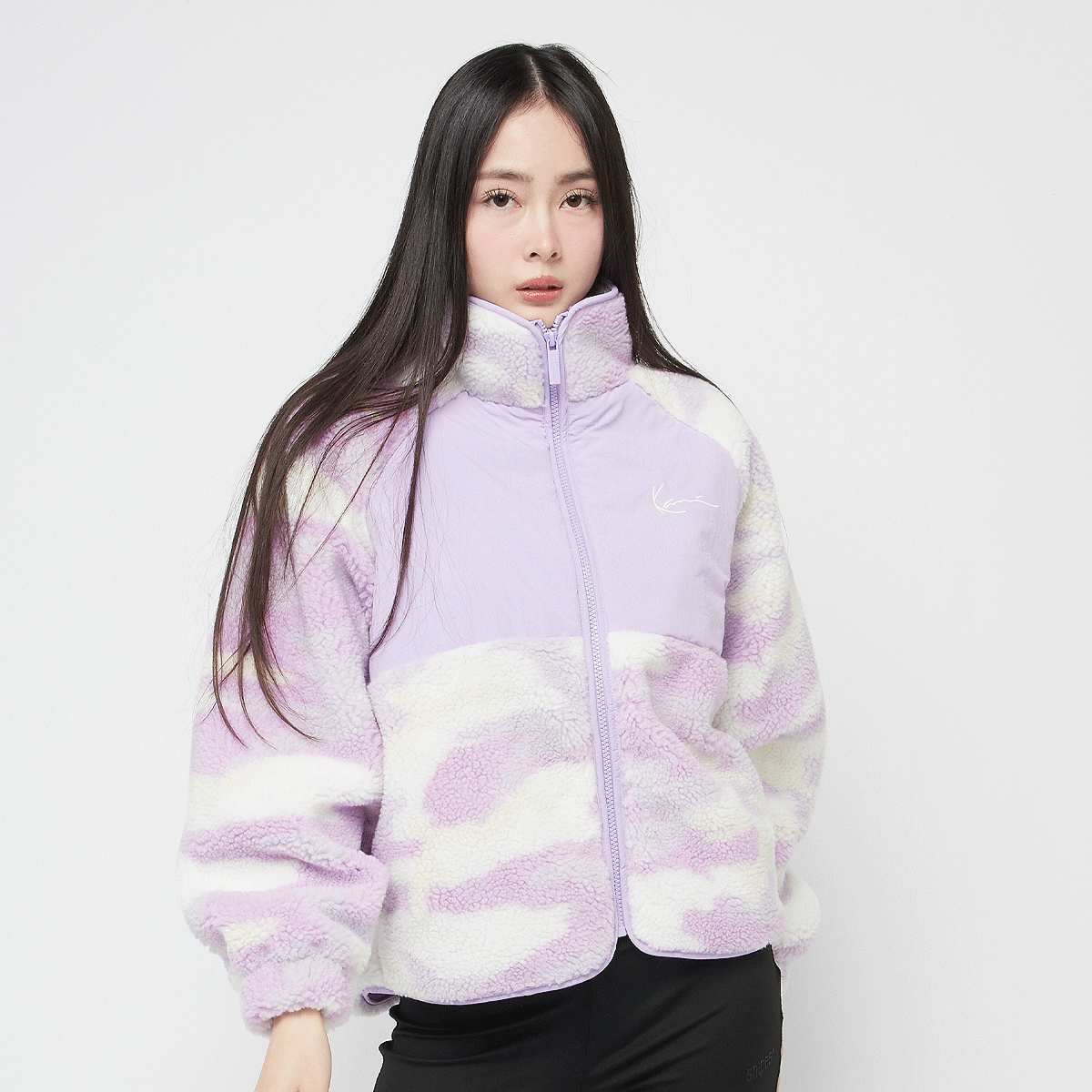 Karl Kani, Chest Signature Teddy Block Trackjacket, purple