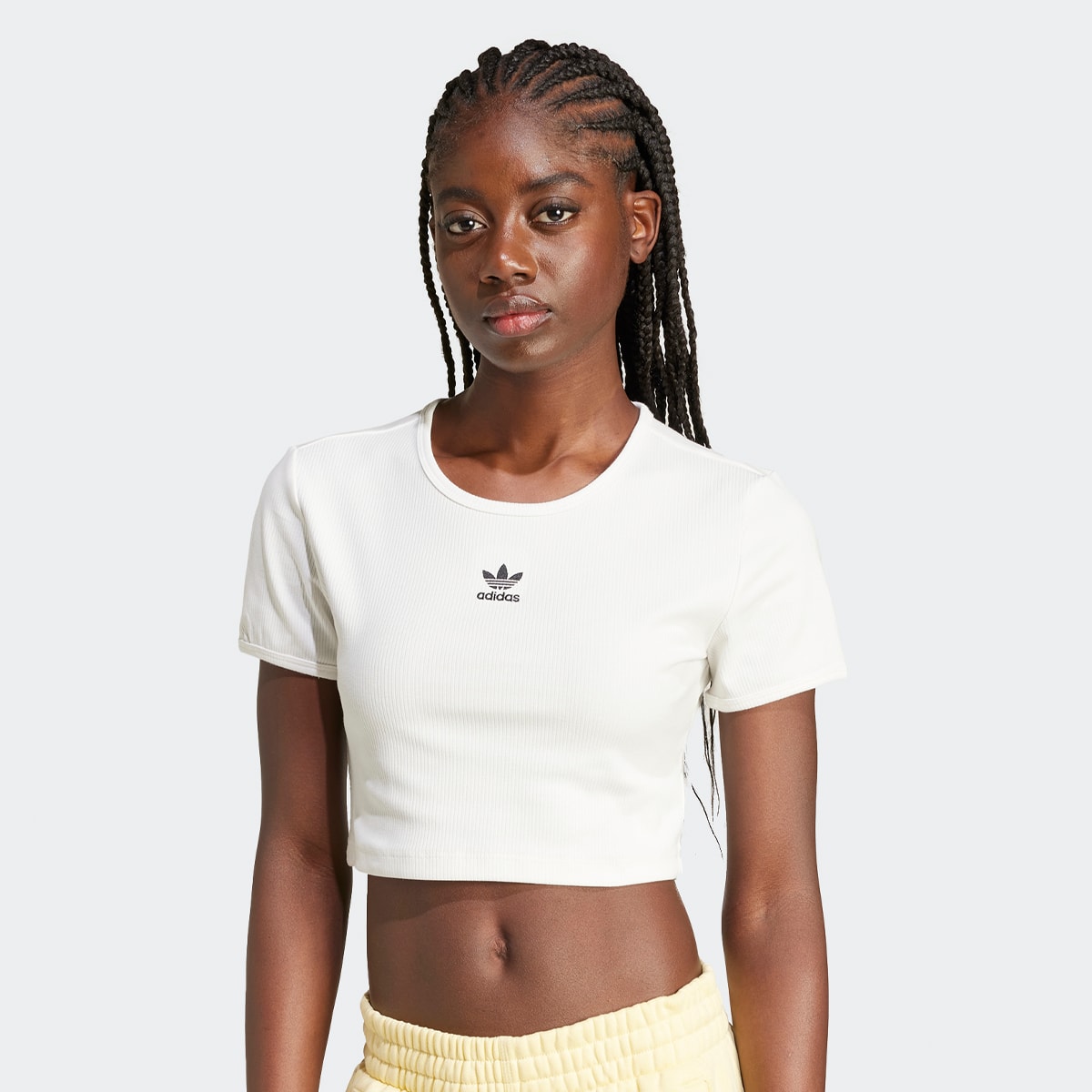 adidas Originals Essentials Rib T-shirt women T-Shirts & Polo's wit Maat XS Kleding